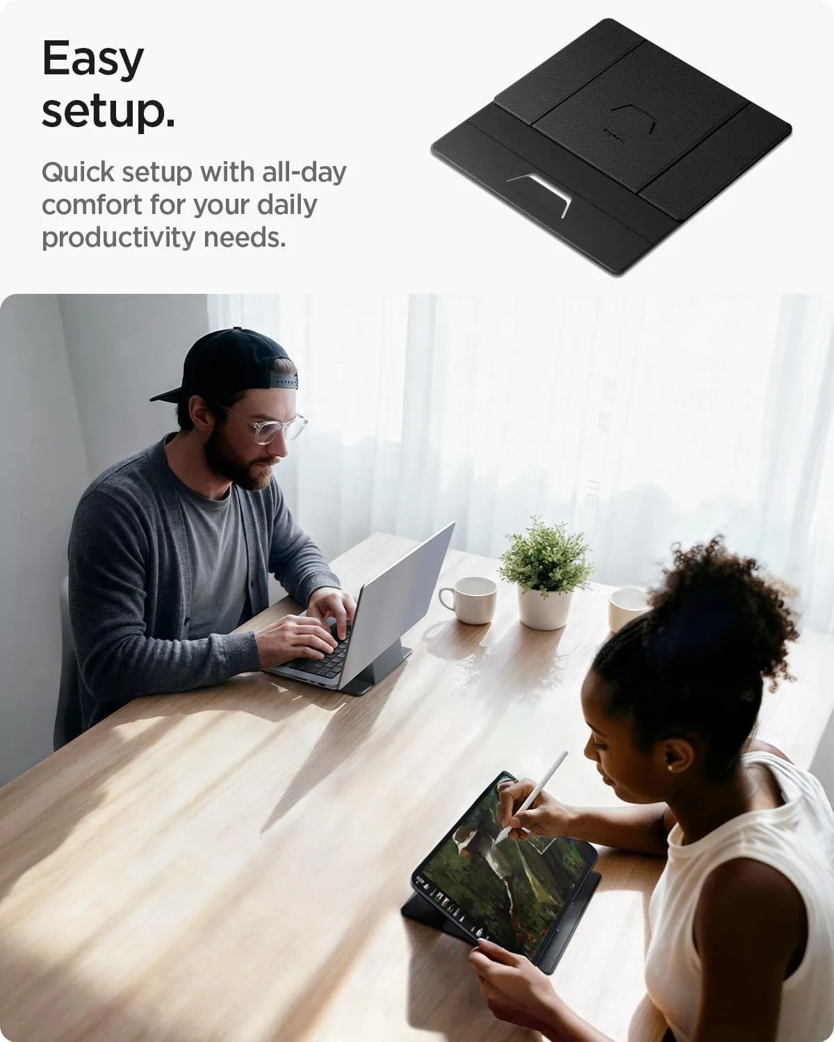 Spigen Slim Fold Portable Laptop Stand Foldable