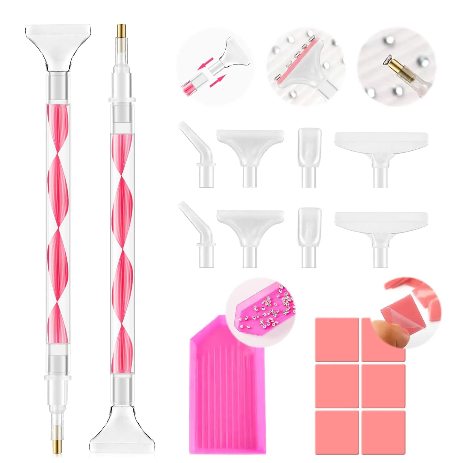 5.0 Pro Rhinestone Picker Tool Kit 16pcs, Bedazzling Pen | Diamond Art Tool