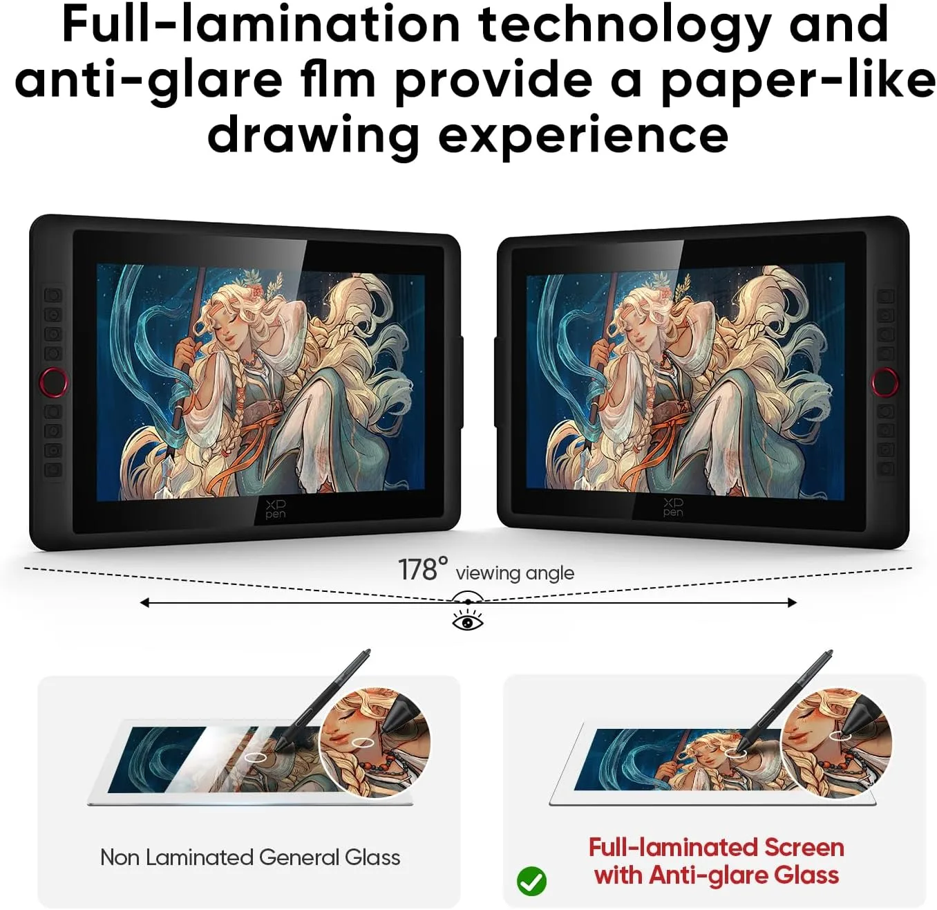 XPPen 16K Artist 15.6 Pro V2 Drawing Tablet with Screen