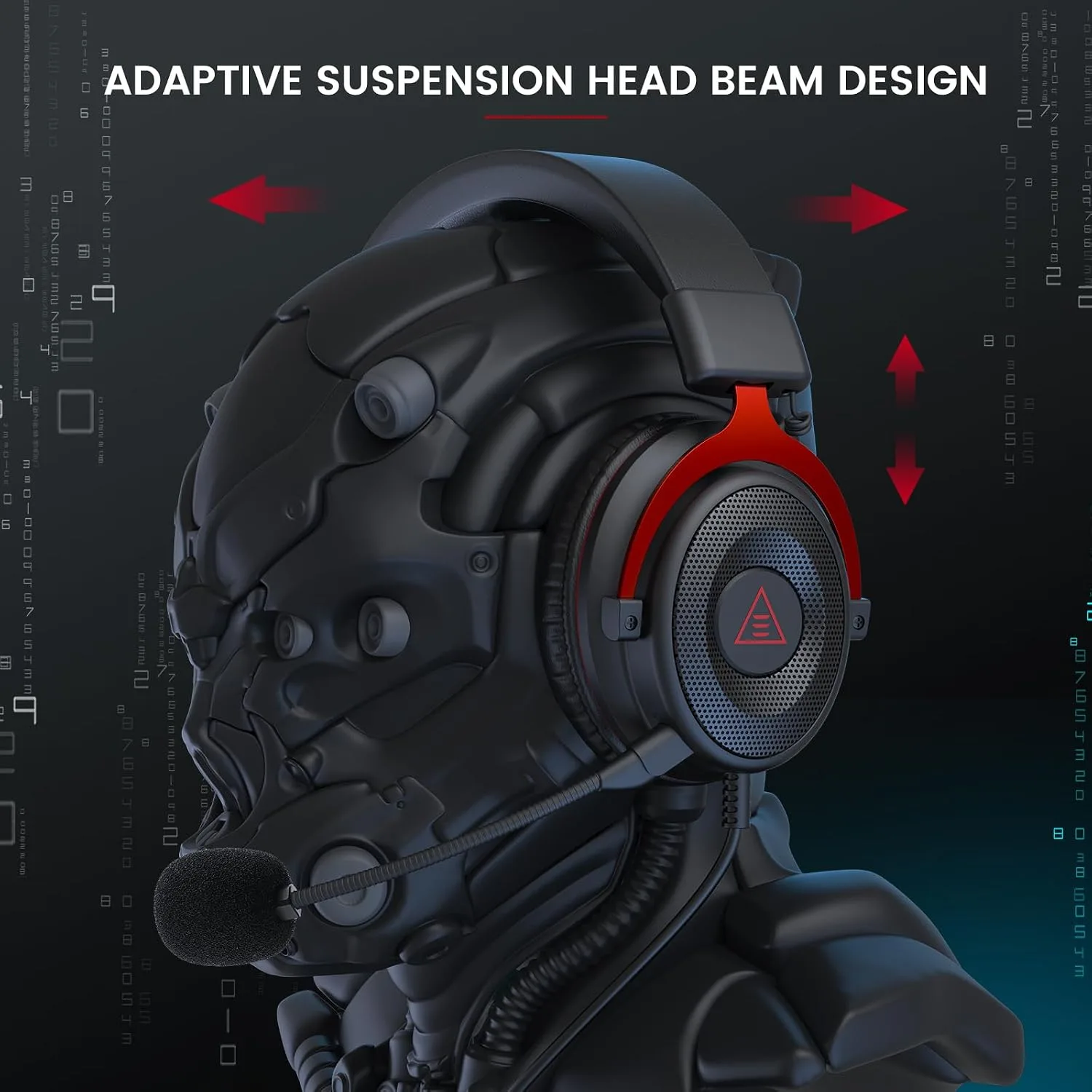 EKSA E900 Gaming Headset with Microphone - PC Headset with Detachable Noise Canceling Mic, 3D Surround Sound, Wired Headphone for PS4, PS5, Xbox, Computer, Laptop, Switch, Handheld (3.5MM Jack)
