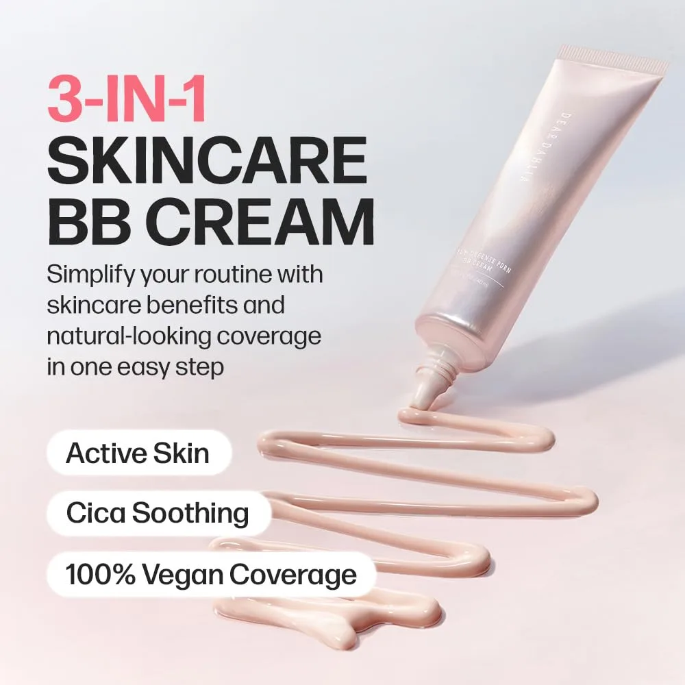 DEARDAHLIA Daily PDRN BB Cream (Light Beige) for Dewy Glass Skin Finish