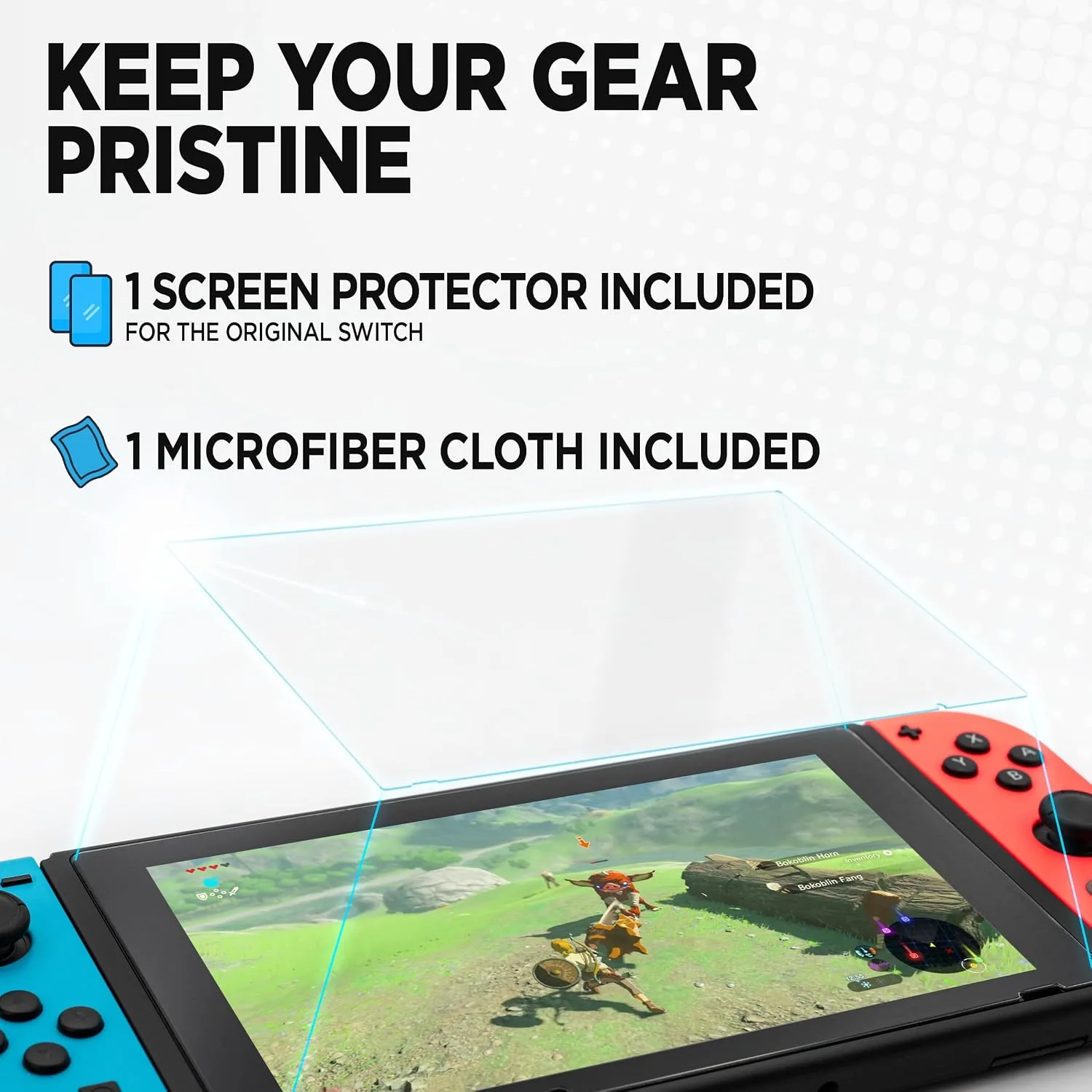 Neptune Protective Nintendo Switch Case – Switch/OLED Travel Case Bundle w/ Game Cartridge Holder, Screen Protector, Microfiber Towel | Nintendo Switch Carrying Case, Switch Accessories & Protection