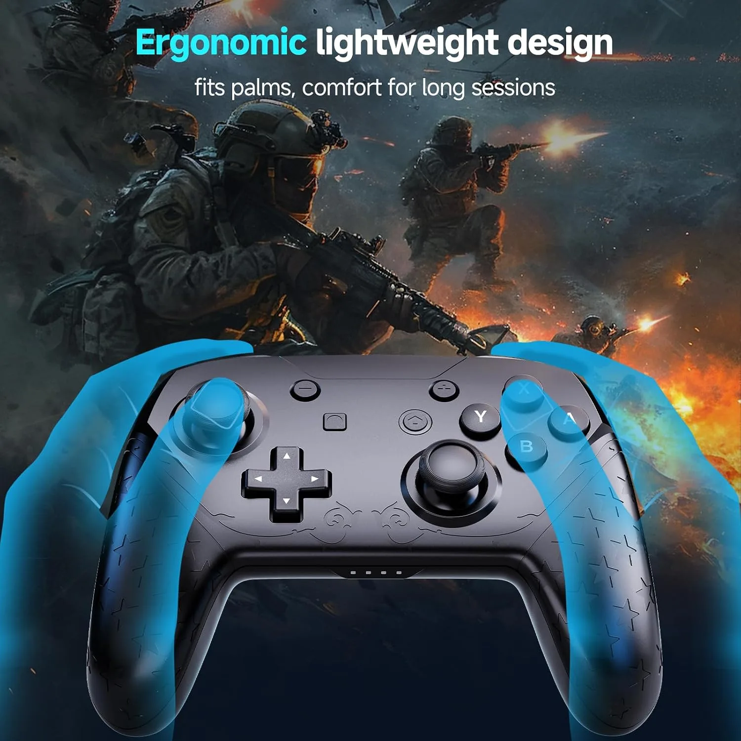 YAEYE Wireless Switch Pro Controller with Bluetooth 5.0 & NFC Amiibo, 1000mAh Switch Controller for Nintendo Switch/Switch Lite/Switch OLED/PC, Gamepad with 6-Axis Gyro Dual Vibration Turbo Screenshot
