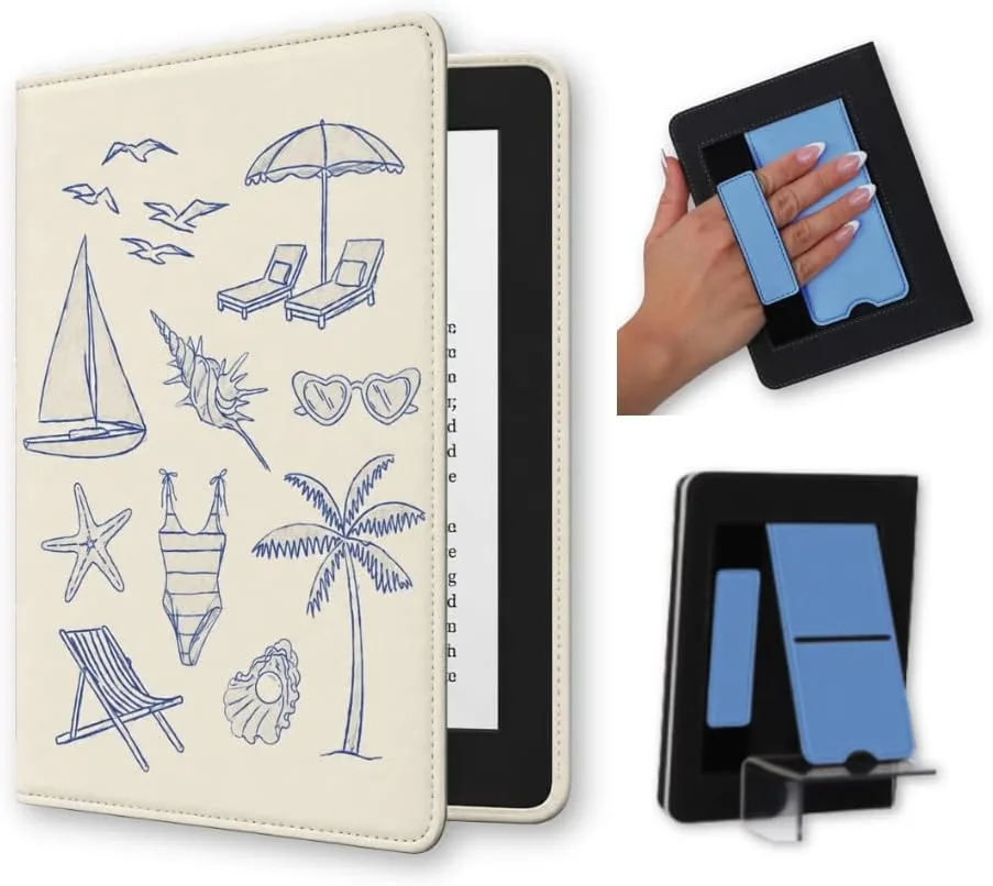 Lash Next Door Coastin' Kindle 12th Gen & Colorsoft Case Strap & Stand