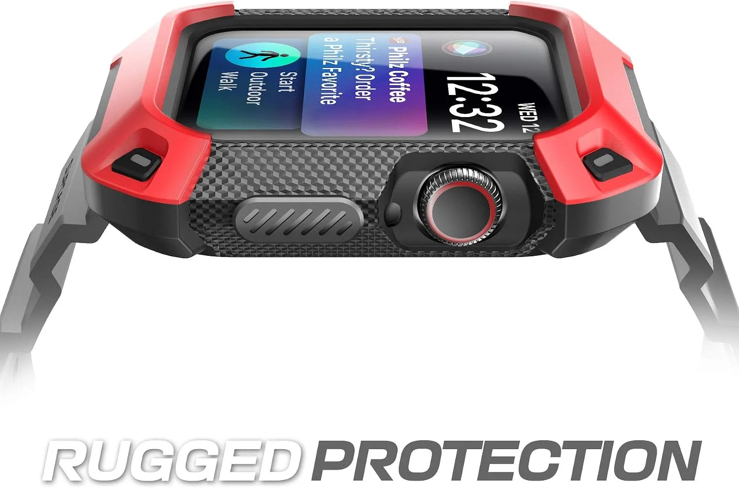 SUPCASE for Apple Watch 9/8/7/6/5/4/SE Case with Band 45mm/44mm Red