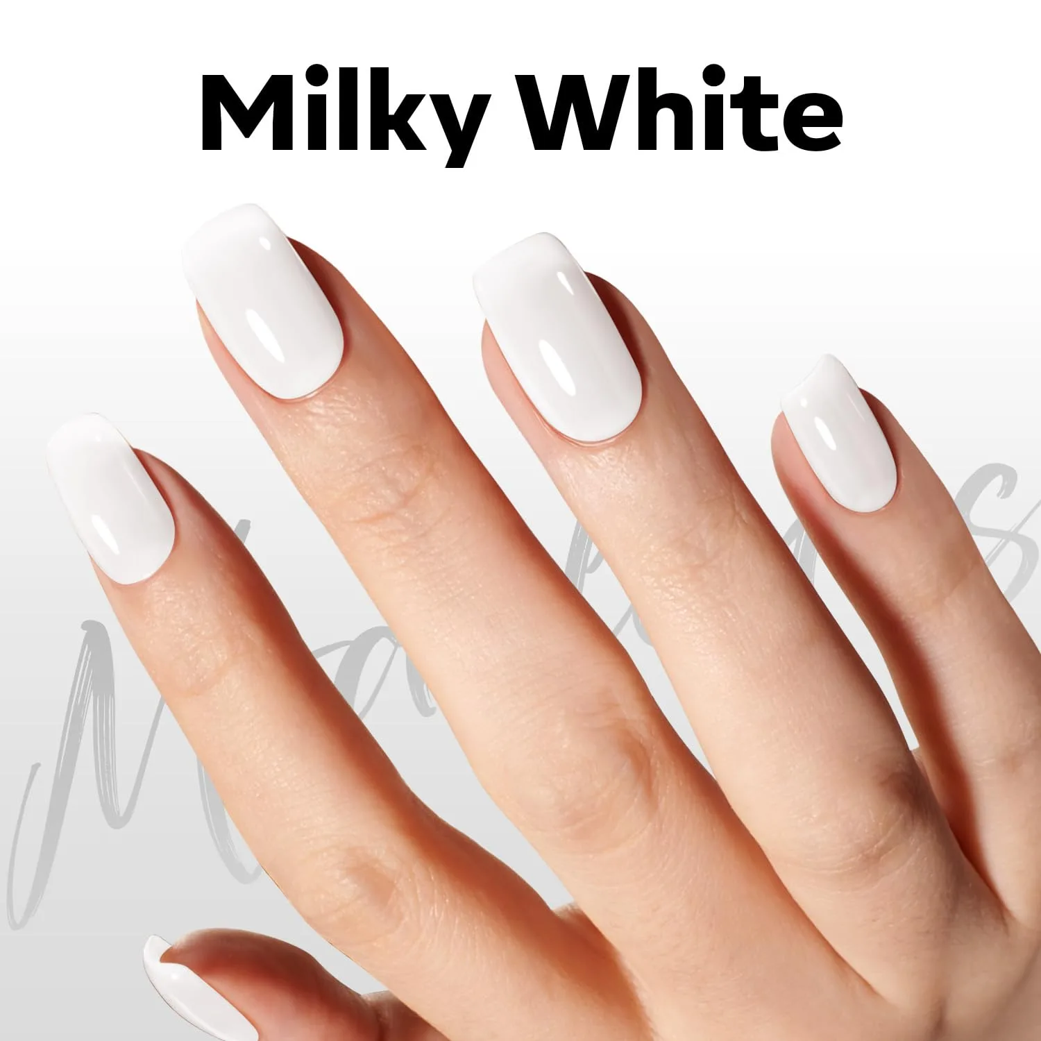 modelones Milky White Gel Nail Polish Natural Color