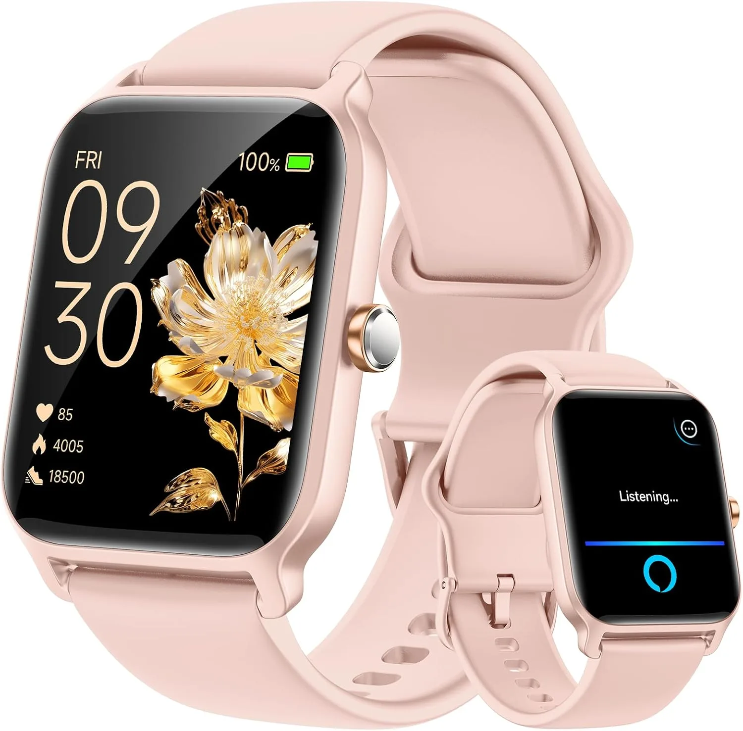Smartwatch Fitpolo W13 para mujer con Alexa integrado y pantalla HD 1.8"