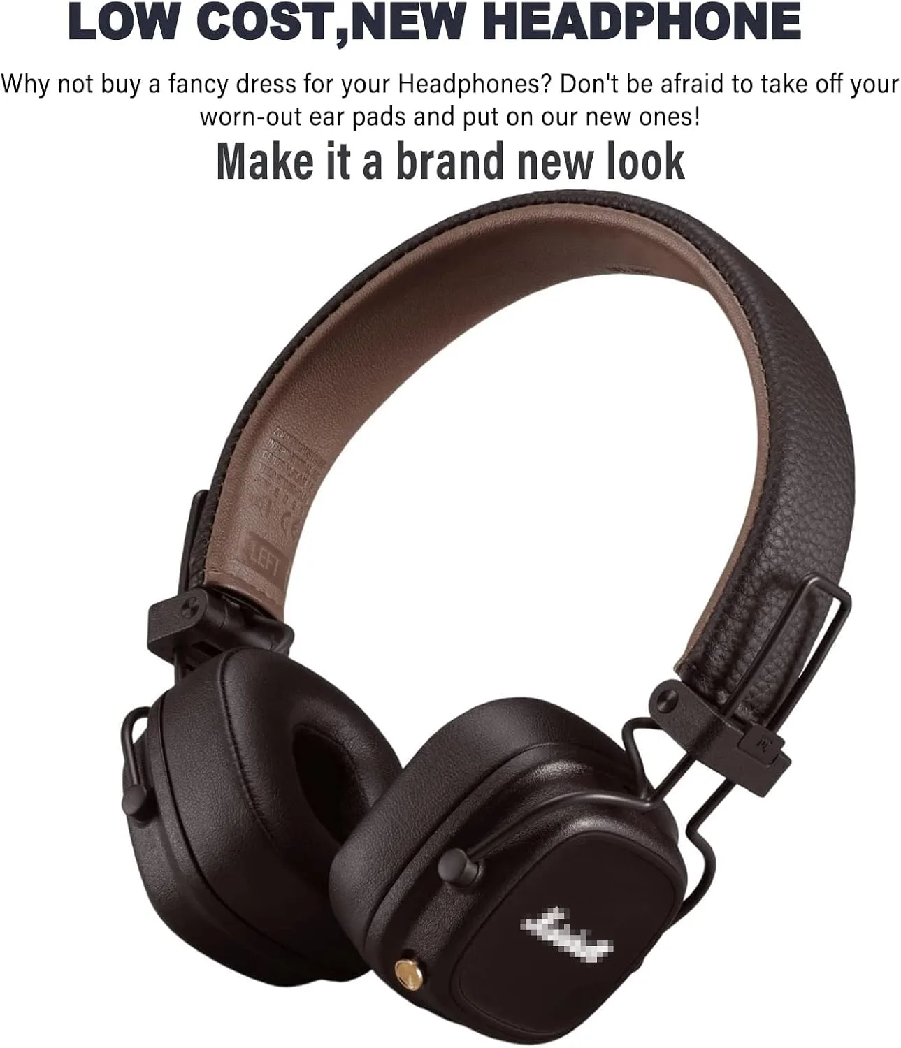 Major IV Ear Pads Cushions Replacement Compatible with Marshall Major 4 Major IV Headphones Ear Cushions£¬Ear Muffs Memory Foam Earpads