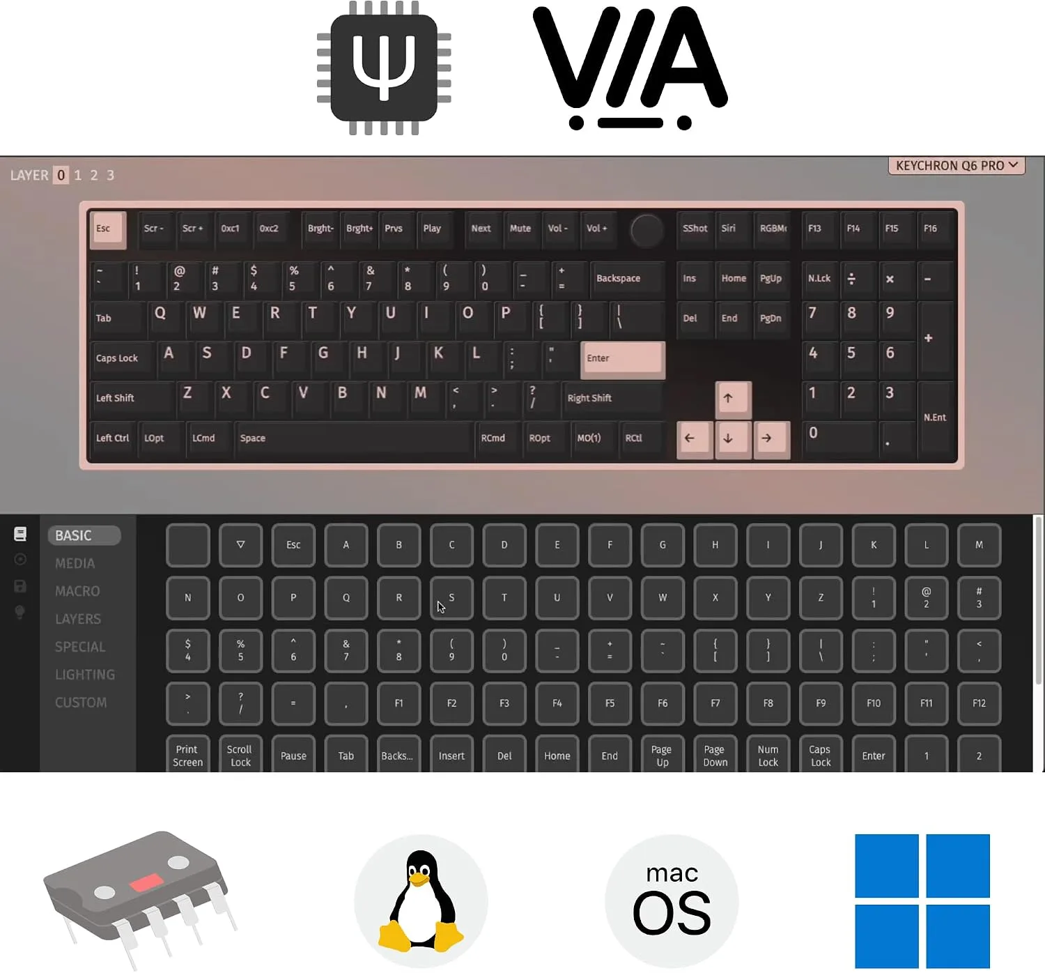 Keychron Q6 Pro Wireless Mechanical Keyboard, Full Size for Work and Gaming