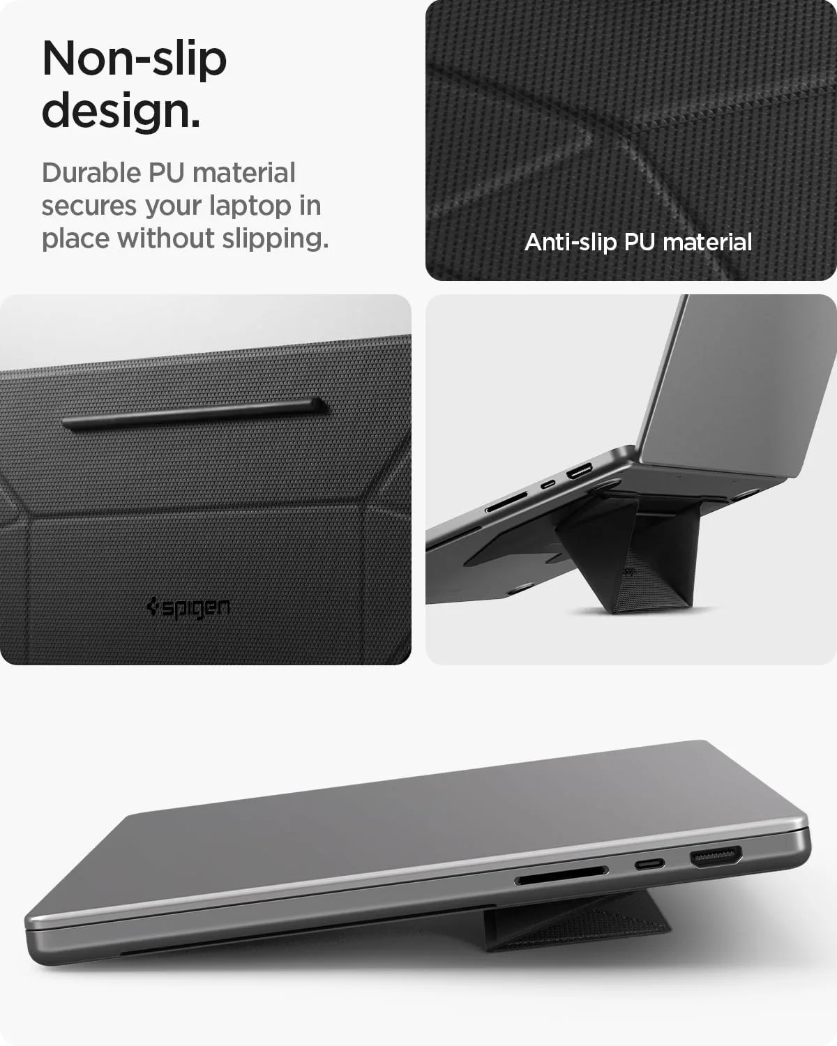 Spigen Slim Fold Adhesive Laptop Stand Foldable Portable