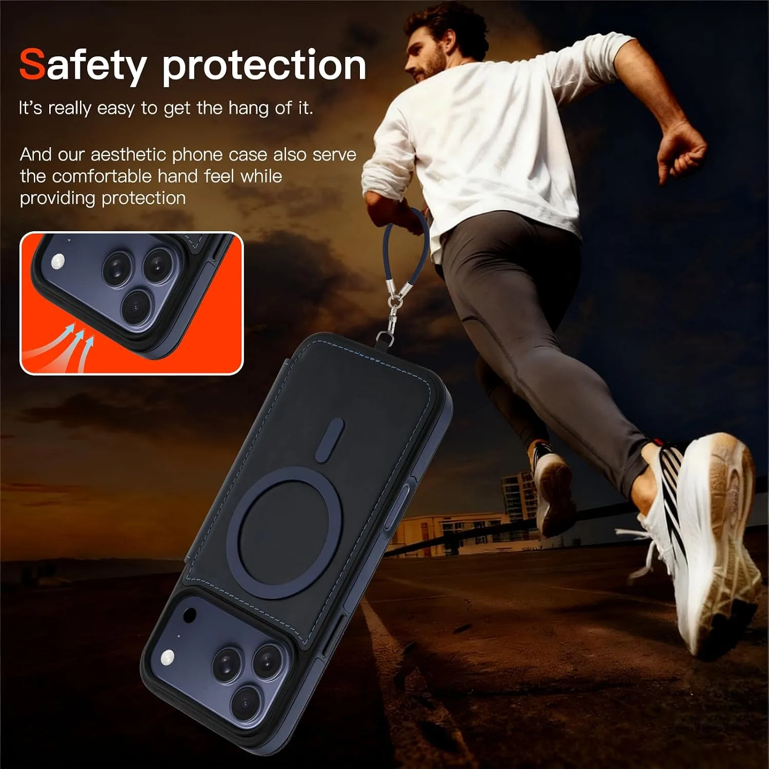 Wallet Phone Case Crafted for iPhone 17 Pro Blue