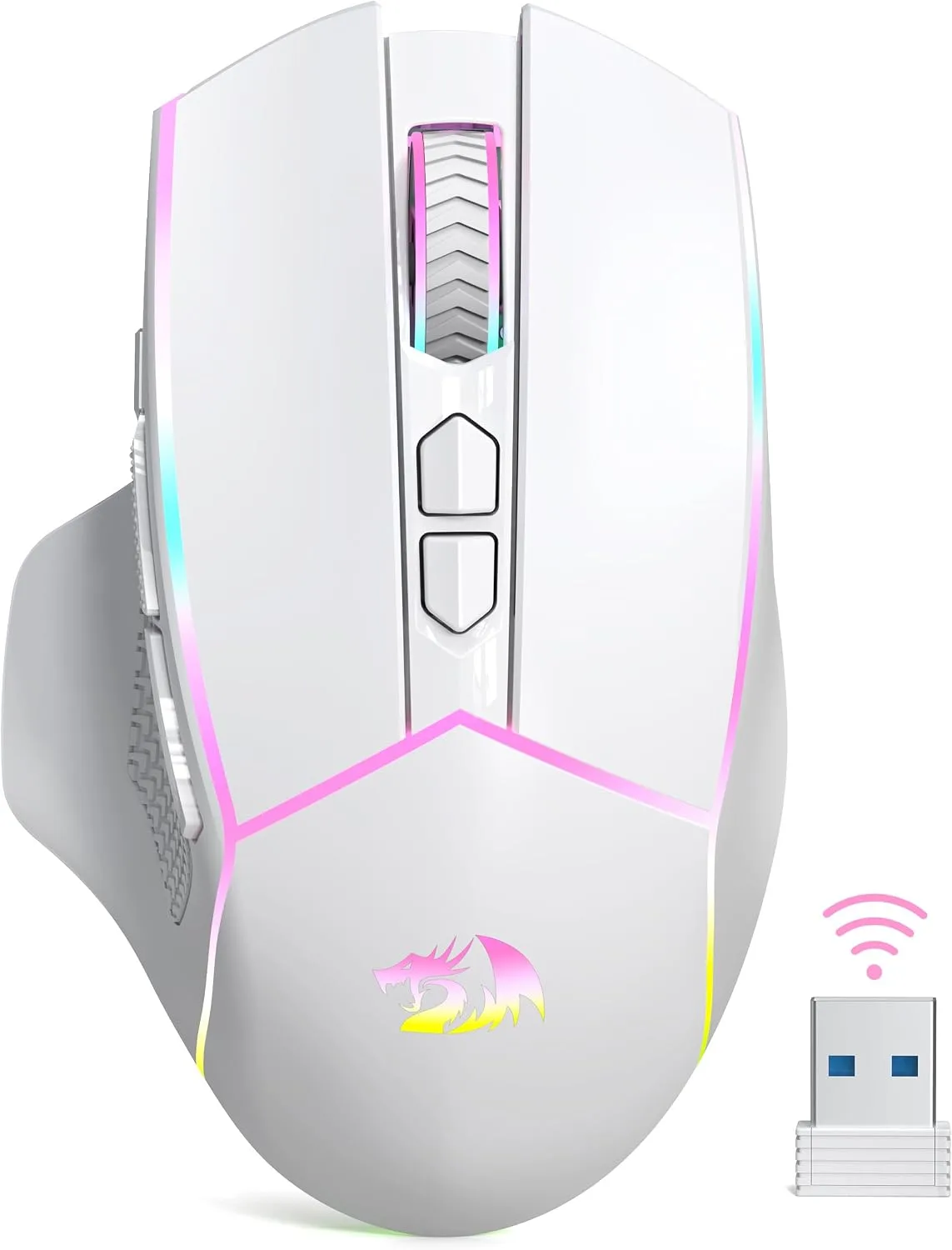 Mouse Gamer Redragon M814W inalámbrico Tri-Mode 24000 DPI RGB