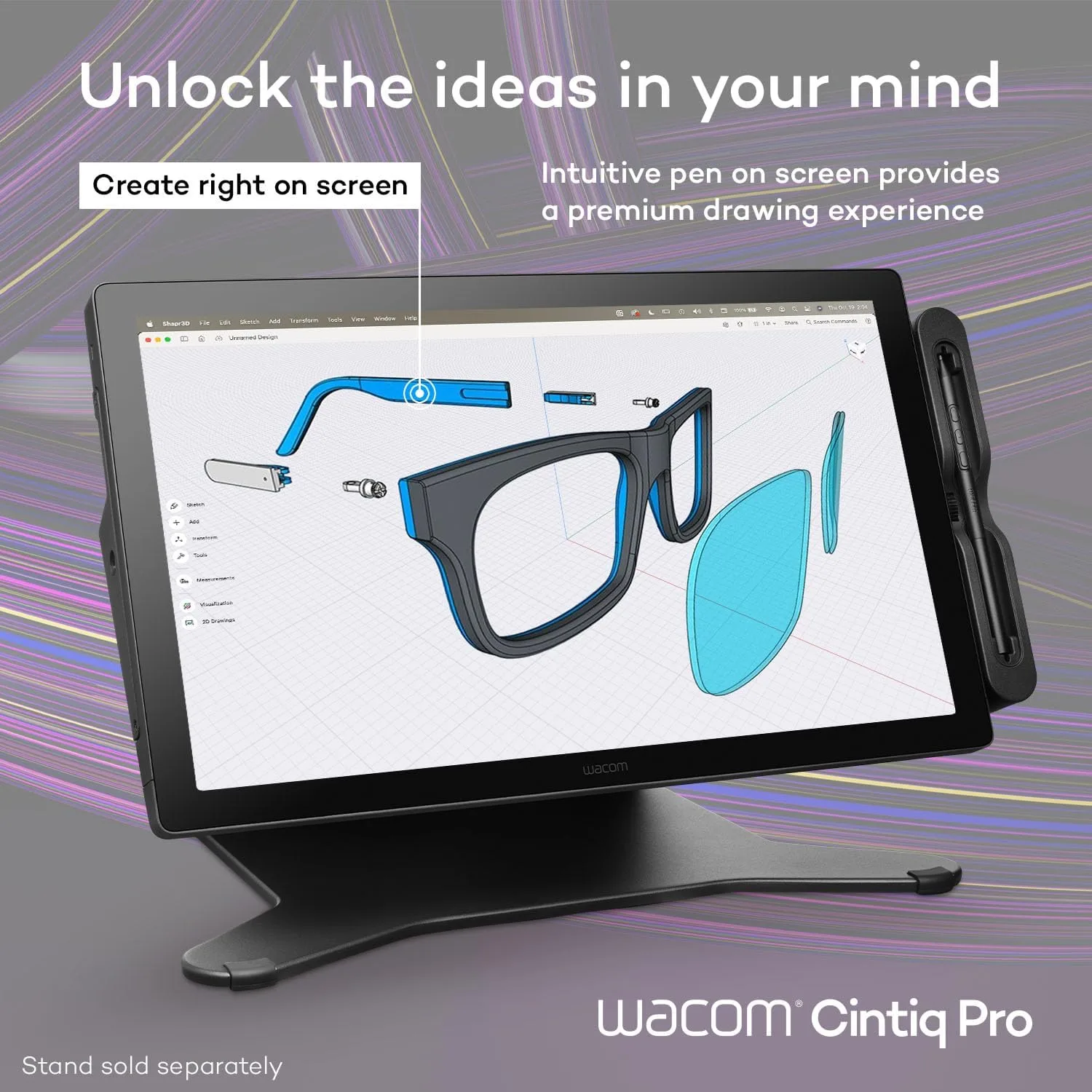 Wacom Cintiq Pro 17, Drawing Tablet with 4K 120 Hz Touchscreen & ProPen 3