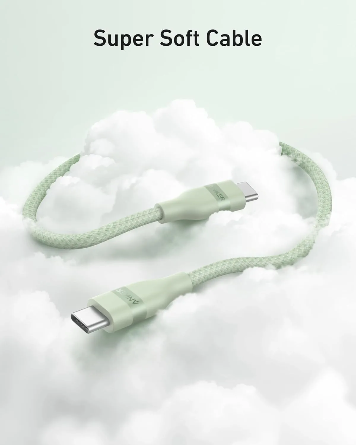 Anker Nano USB C to USB C Cable, 240W Fast Charging Cable (Green, 6ft)
