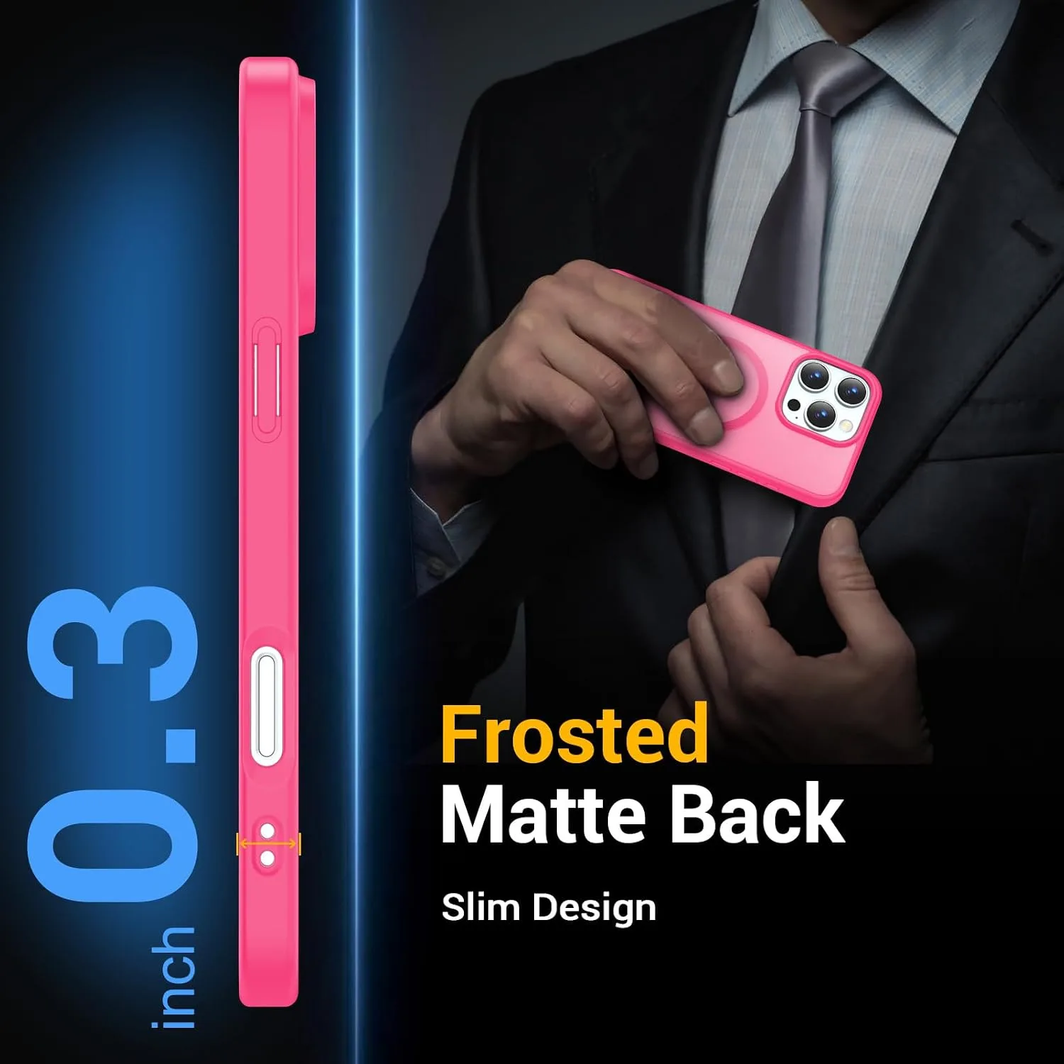 Temdan for iPhone 16 Pro Case Rose