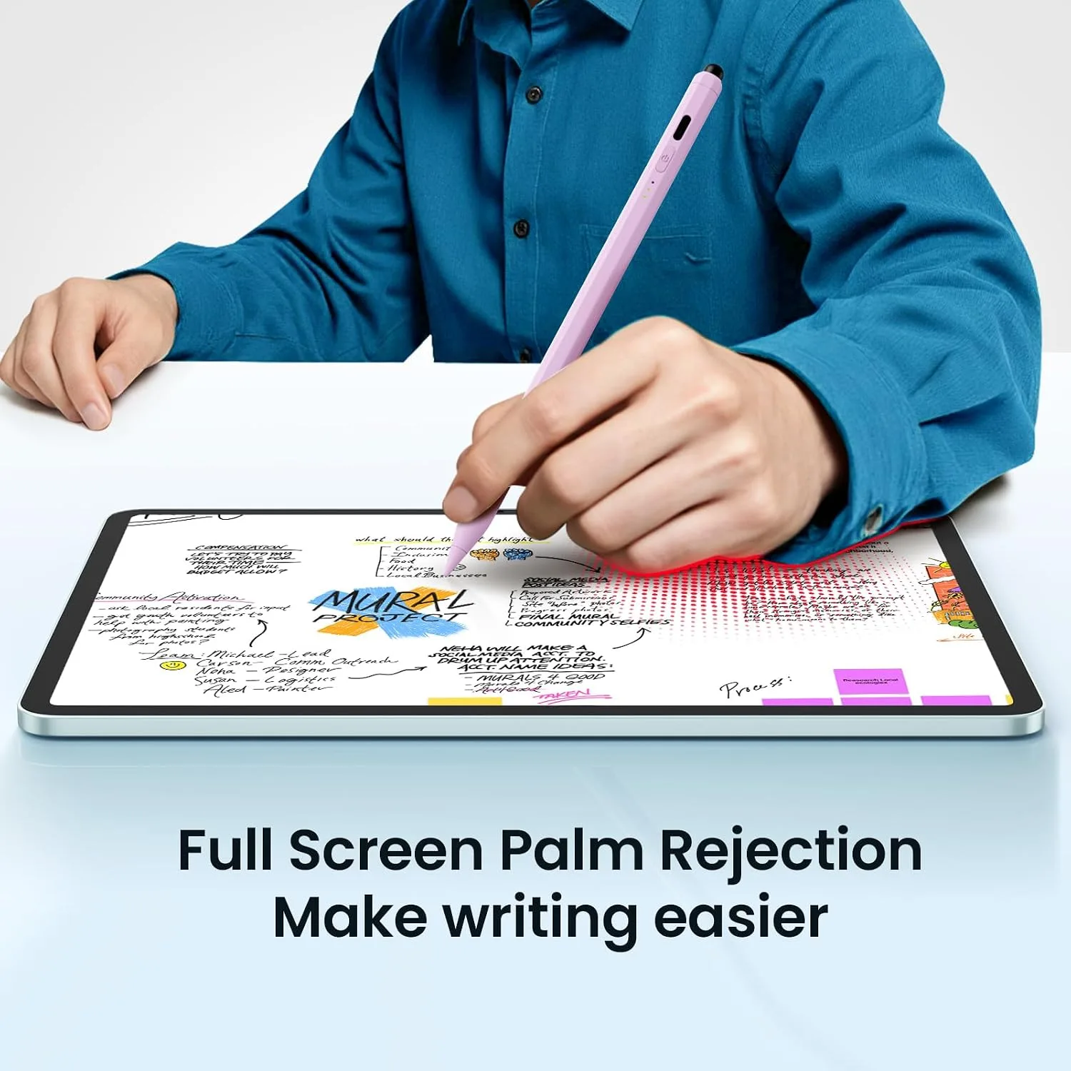 Hastraith Stylus Pen for iPad(2026-2018),13 mins Fast Charge Pencil with Tilt Sensitivity for iPad A16/10/9/8/7/6,Air 13"/11"/M3/M2/5/4/3,Pro 11"/13"/12.9"/M4/M2/M1,Mini 7/6/5, Light Lilac