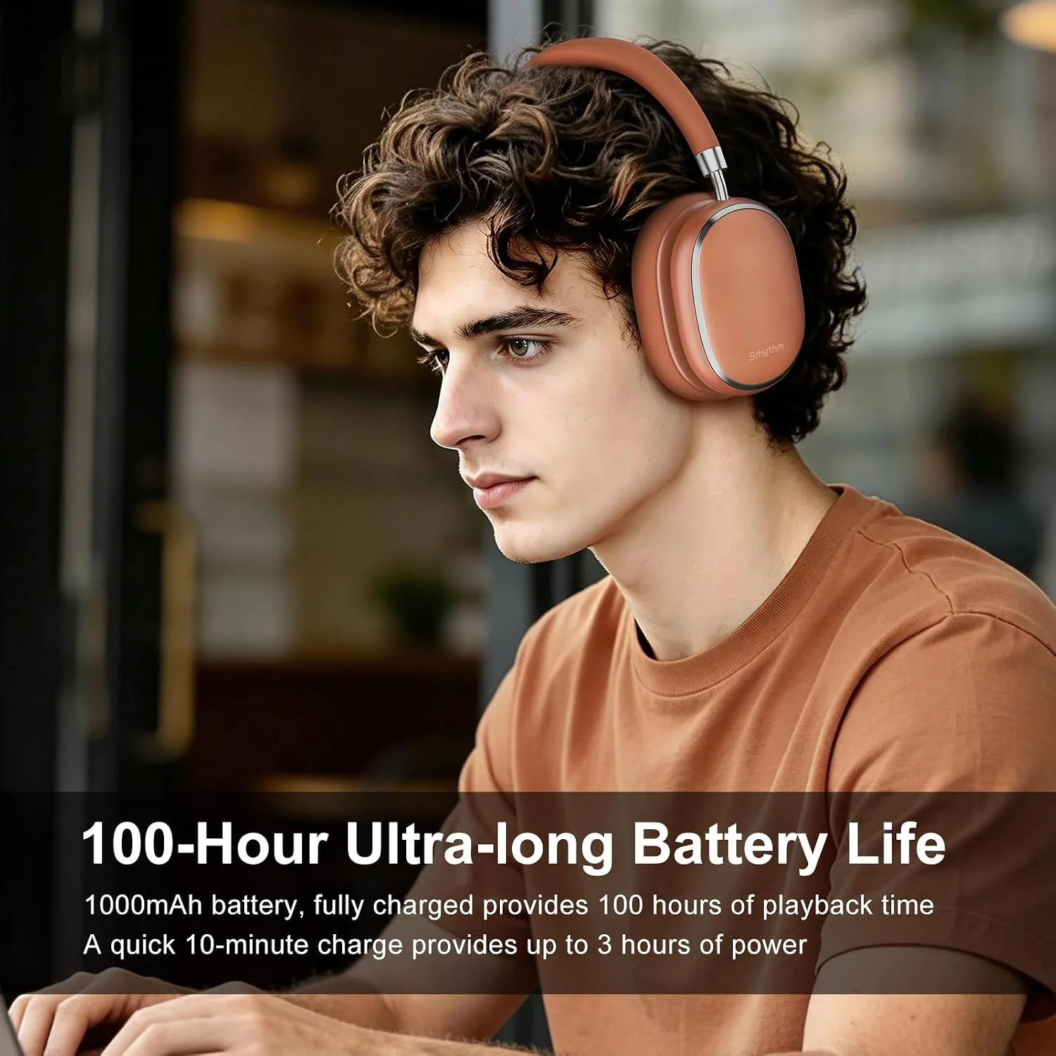 Srhythm NiceComfort 95 Adaptive Noise Cancelling Headphones Wireless