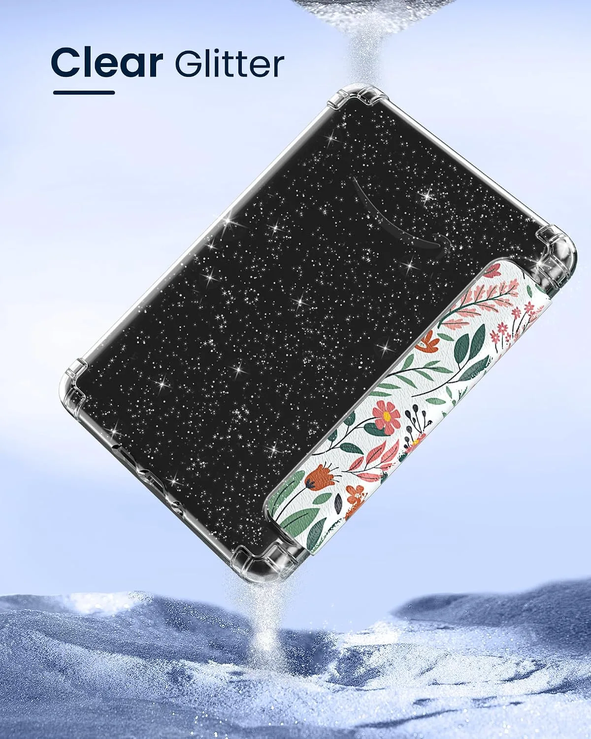 MoKo Case for 7" Kindle Paperwhite 12th Gen & Colorsoft 2024, Flowers