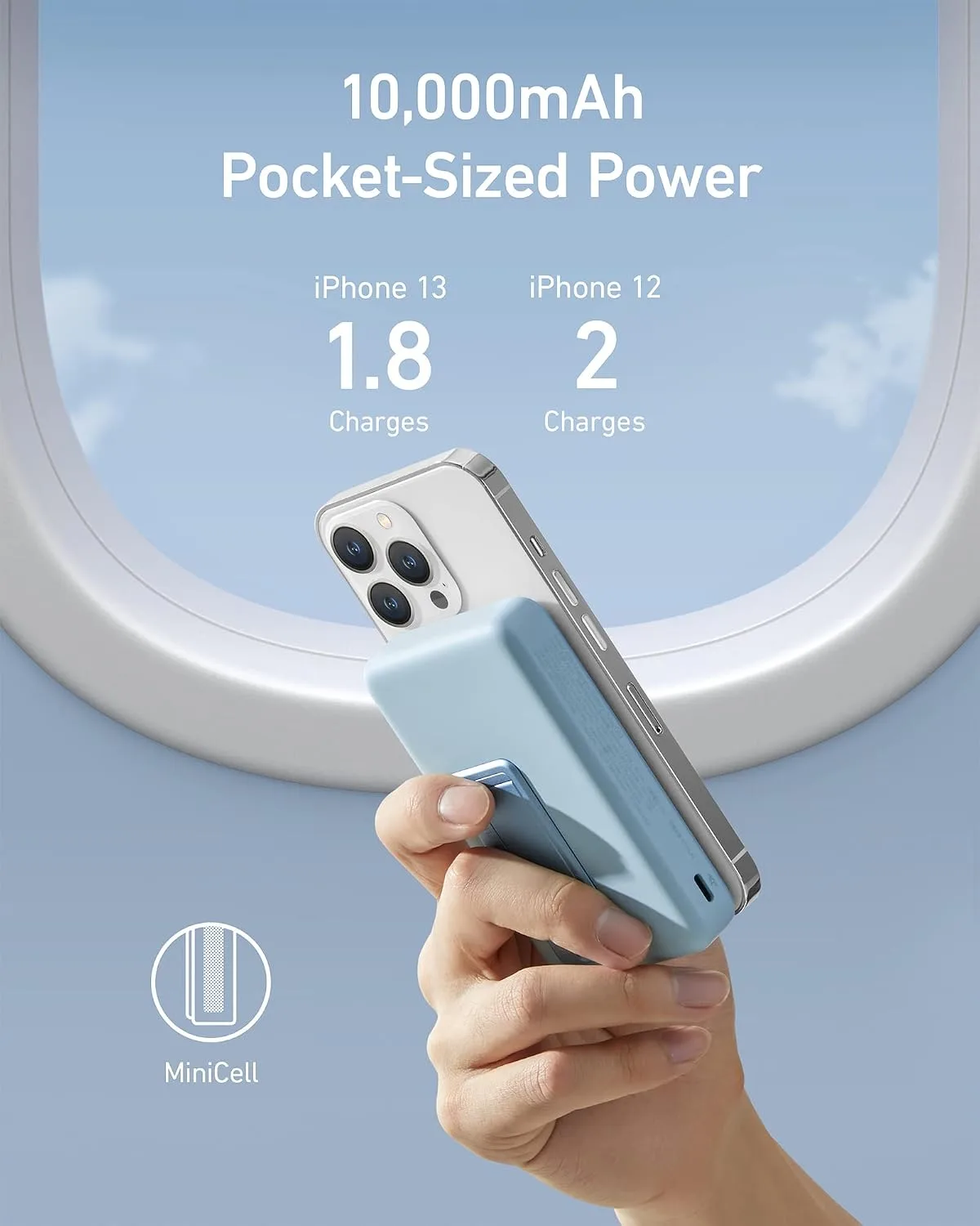 Anker 633 Magnetic Power Bank with Stand, 10,000mAh Portable Charger