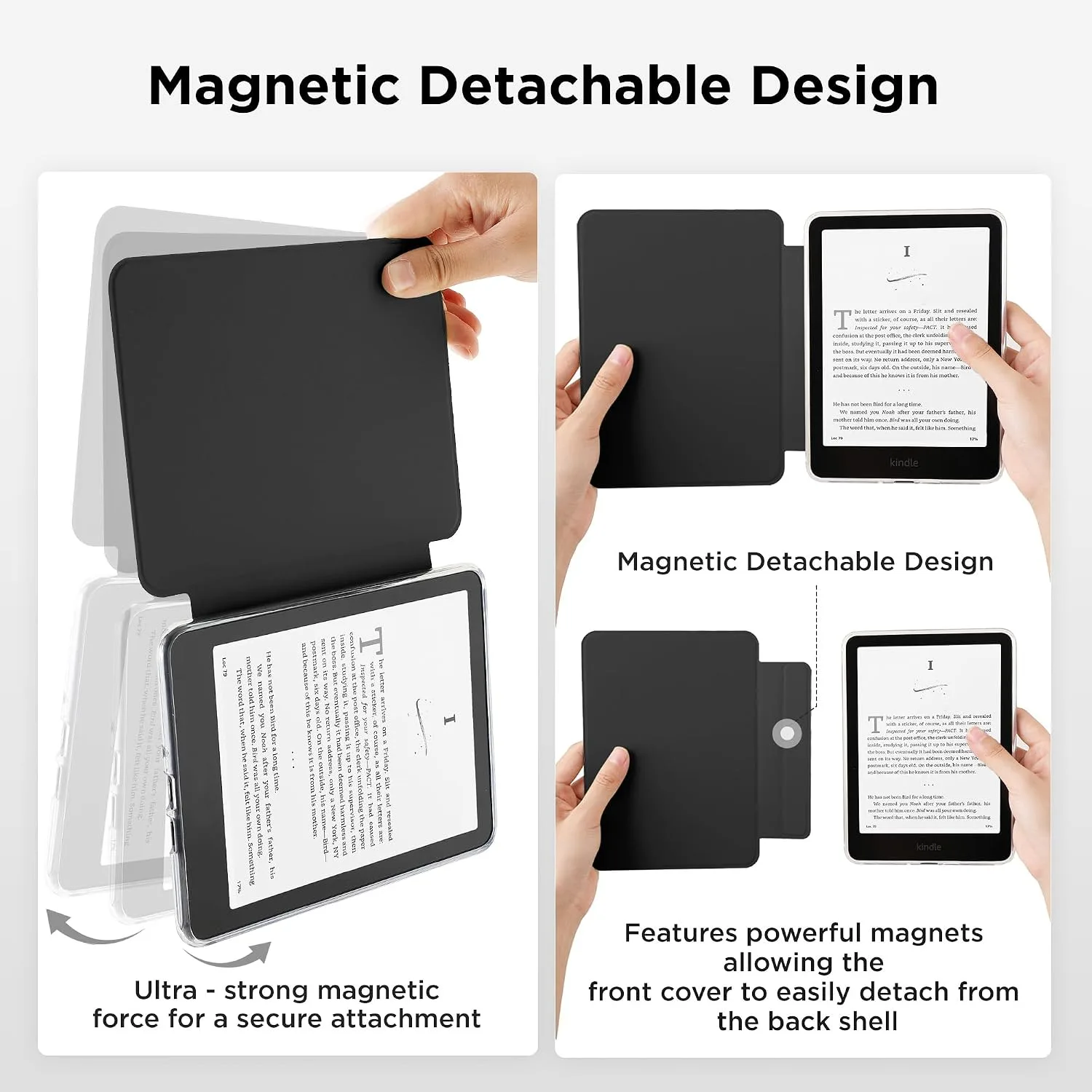 SESENSE Magnetic Case for 7'' Kindle Paperwhite 12th Gen 2024 & Colorsoft