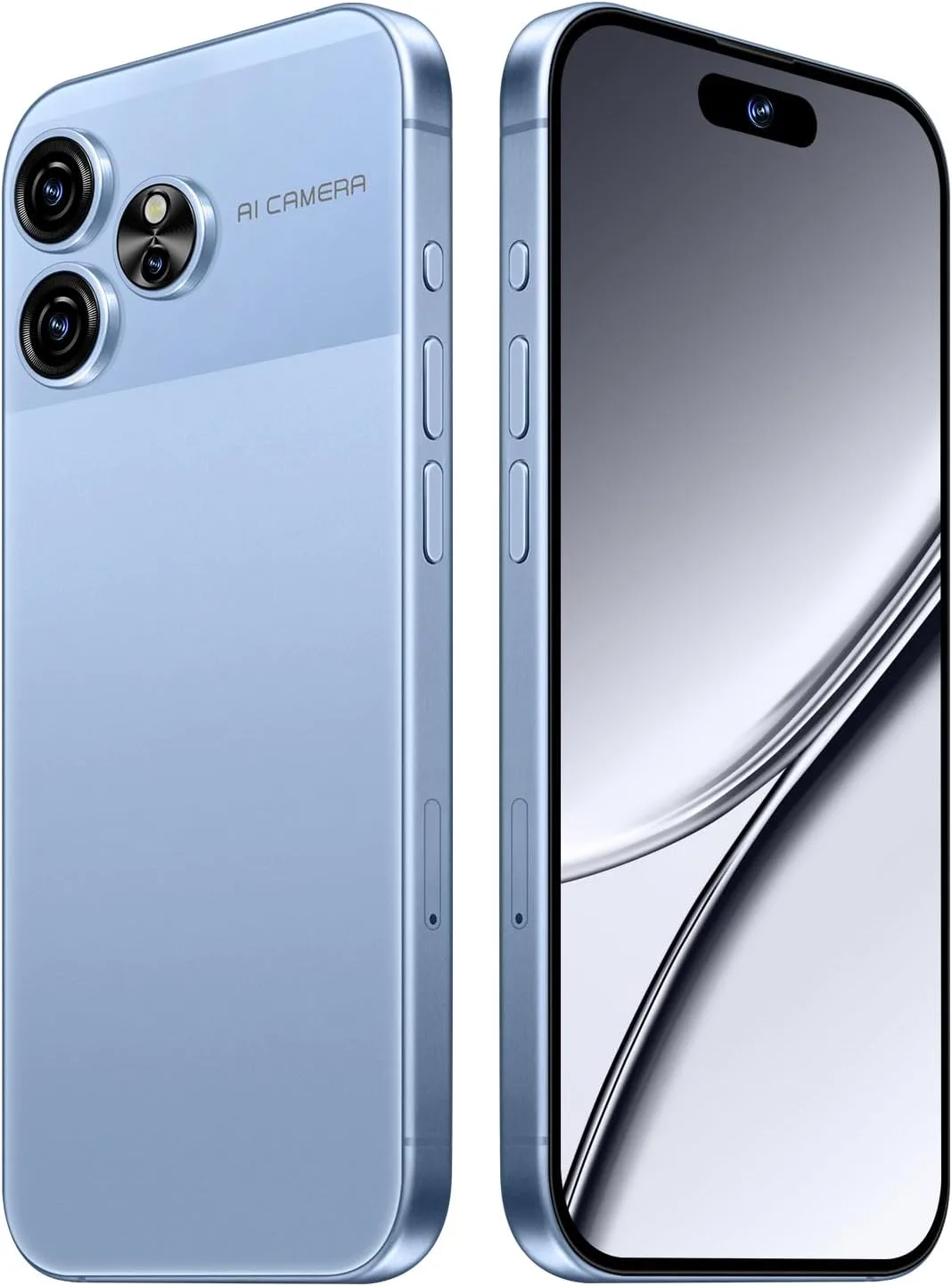Unlocked Cell Phones Smartphone Android 13 Phones 8+256GB/6.8" HD Screen/Dual SIM/108MP+48MP Camera/6800 mAh/Built-in Pen (Light Blue)