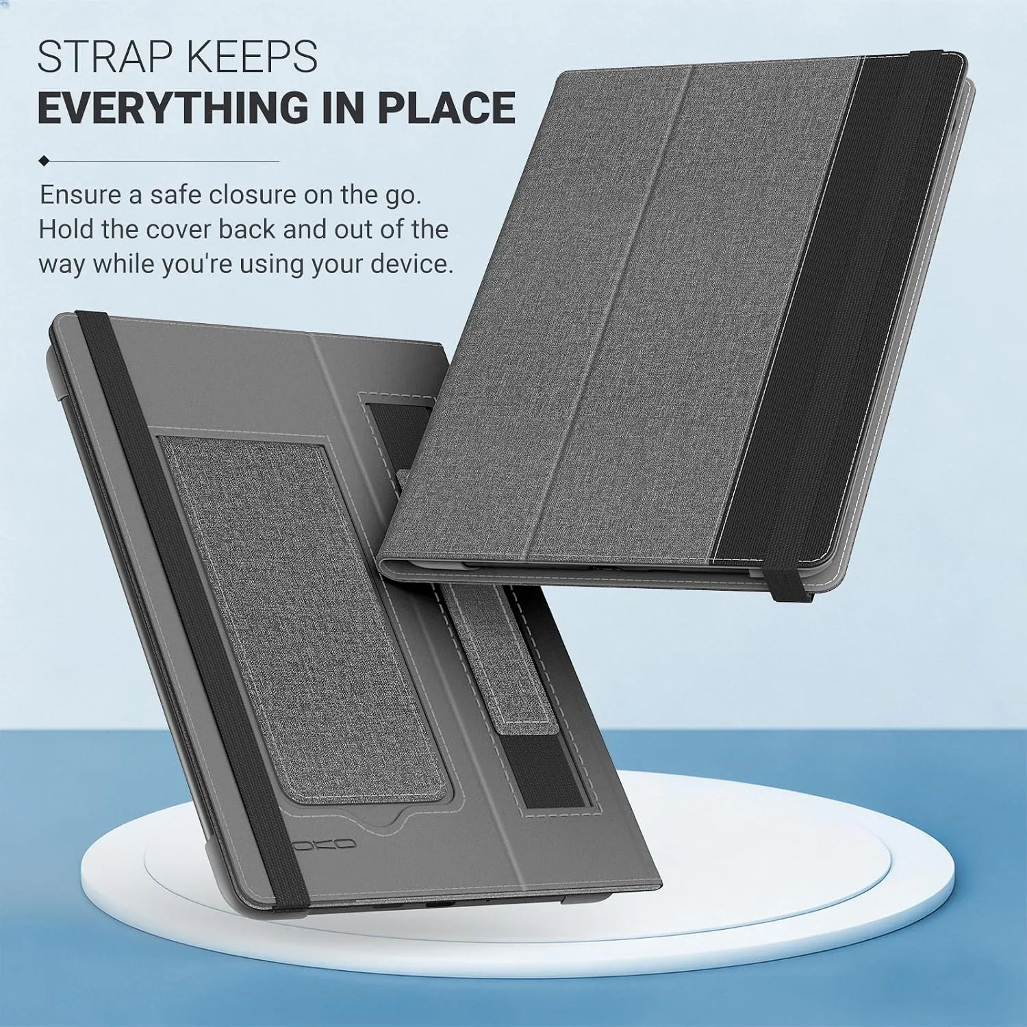 MoKo Universal Case for 6.8,7 Inch Paperwhite eReaders&Tablets,Gray/Black