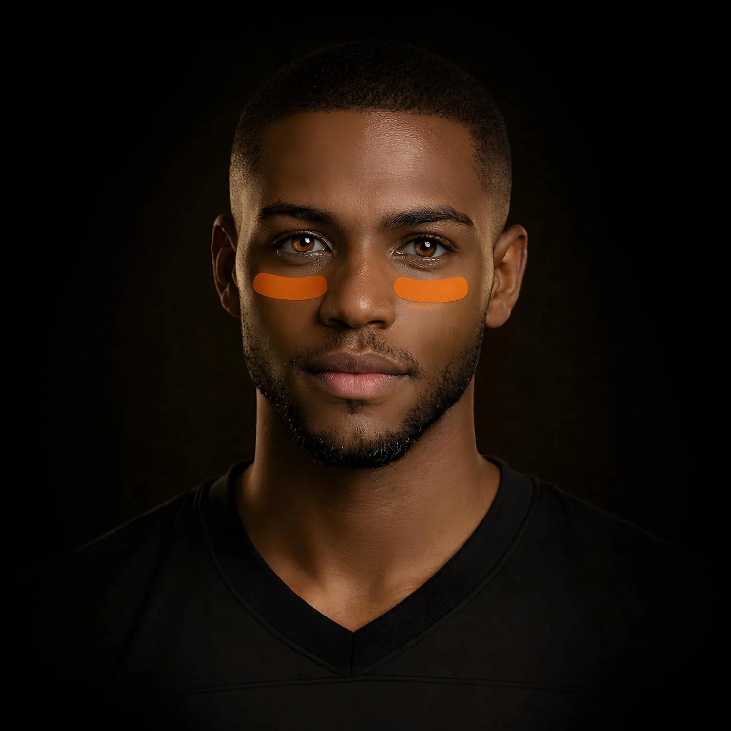 DRIP Strips Pro-Grade Eye Black Stickers, 24 Pairs, Natural Flex & Stretch Eye Black Face Strips, Breathable, Sweat-Proof, Eye Black Baseball, Softball, Football, Lacrosse, Orange Blaze OG Strips