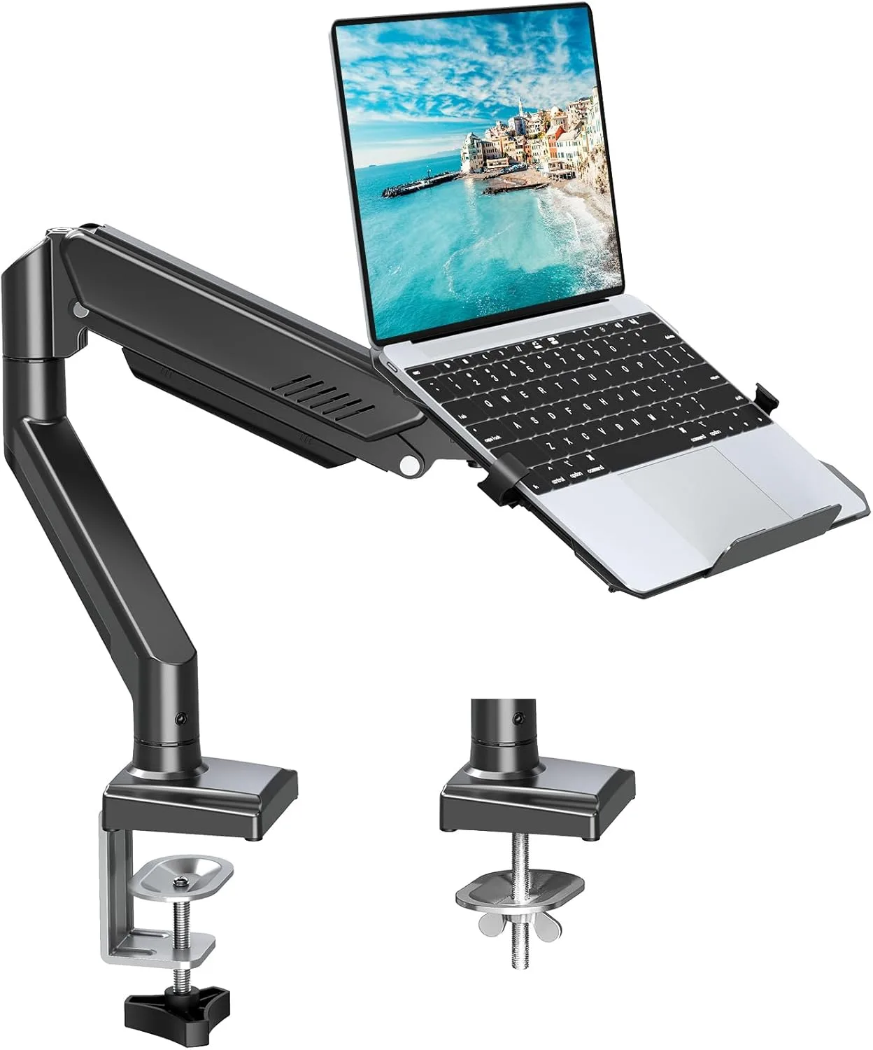Base para laptop y monitor Mountup MU3717 para escritorio hasta 17" y 32"