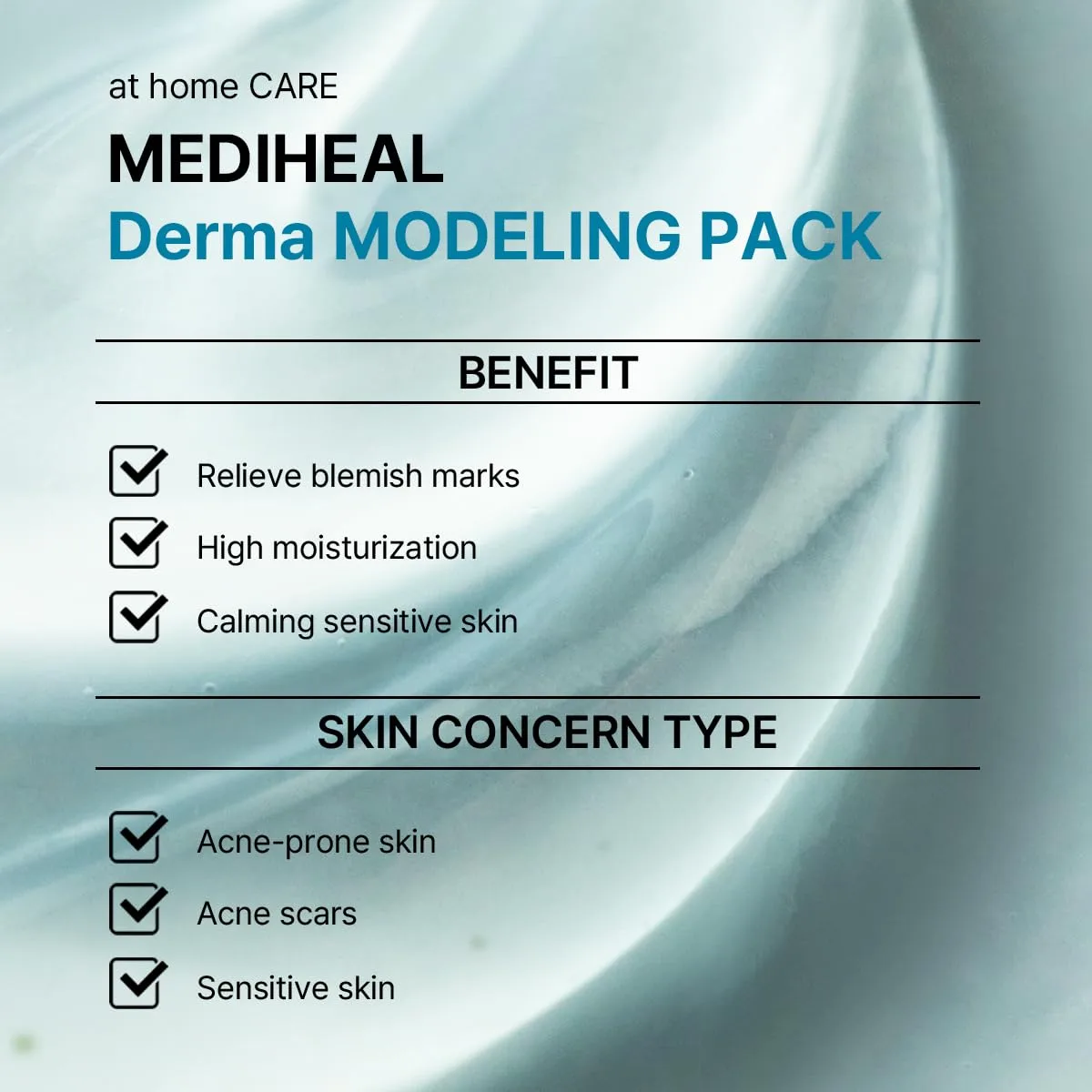 MEDIHEAL Madecassoside Derma Modeling Pack (Pack of 2), Blemish Care