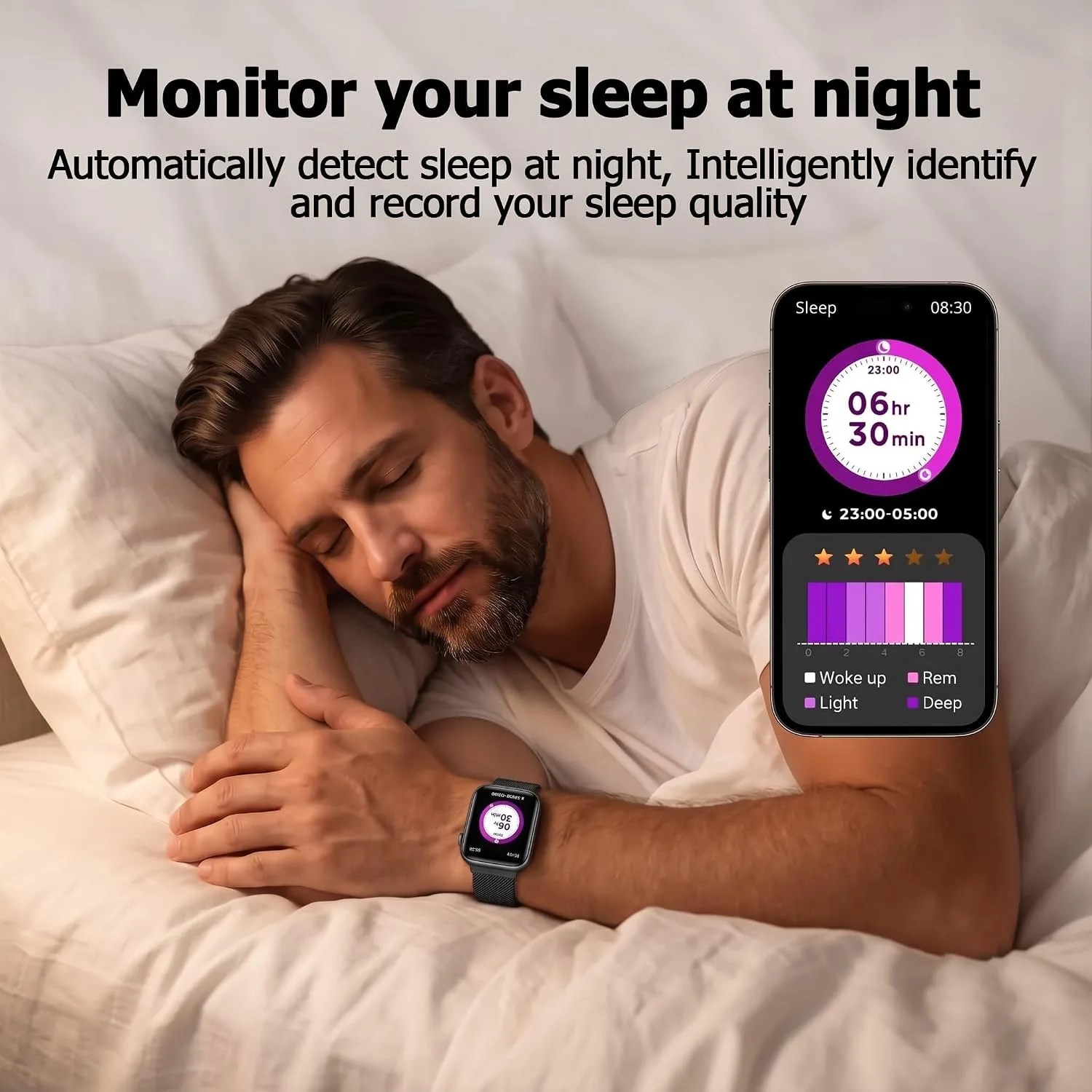 Smart Watch for Men Women, 1.9" HD Screen Fitness Tracker & Bluetooth Call