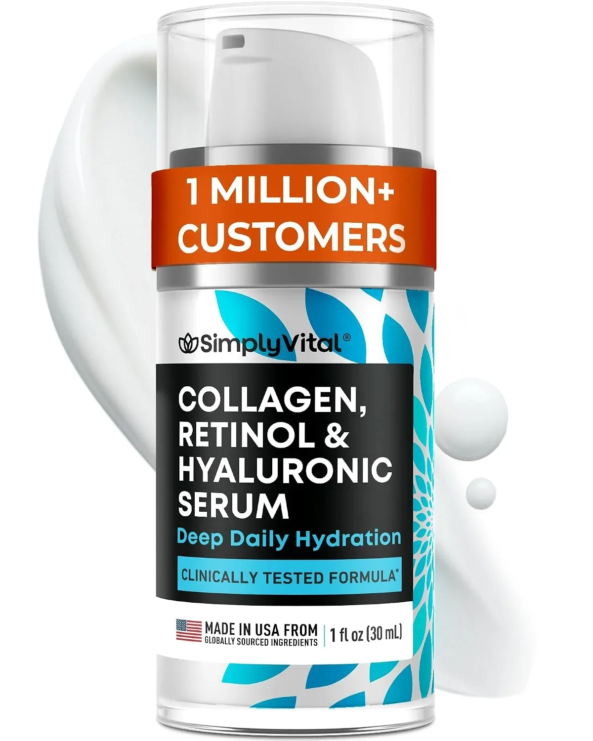 Sérum Facial Retinol Collagen SimplyVital Antiedad Hidratante 30ml