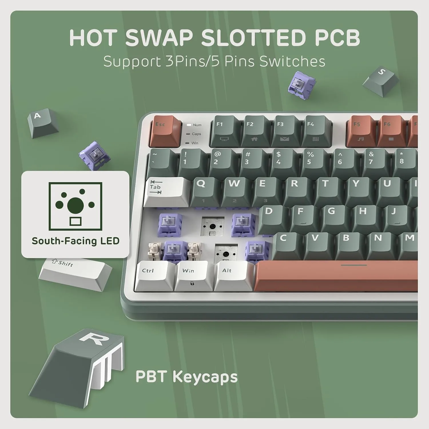 RK ROYAL KLUDGE S98 Wireless Mechanical Keyboard w/Smart Display & Knob