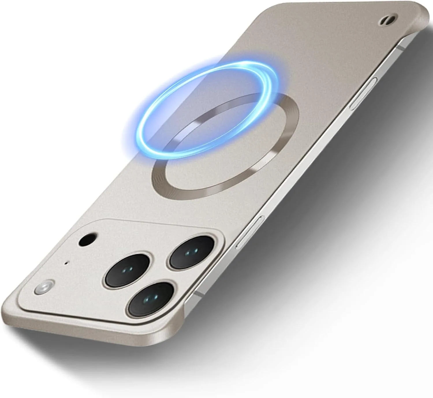 Case for iPhone 18 Pro Max, Magnetic Case Compatible with Mag-Safe Gold