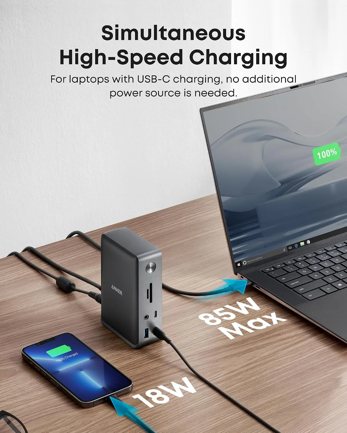 Anker Laptop Docking Station, 13-in-1 USB C Docking Station, Triple Display