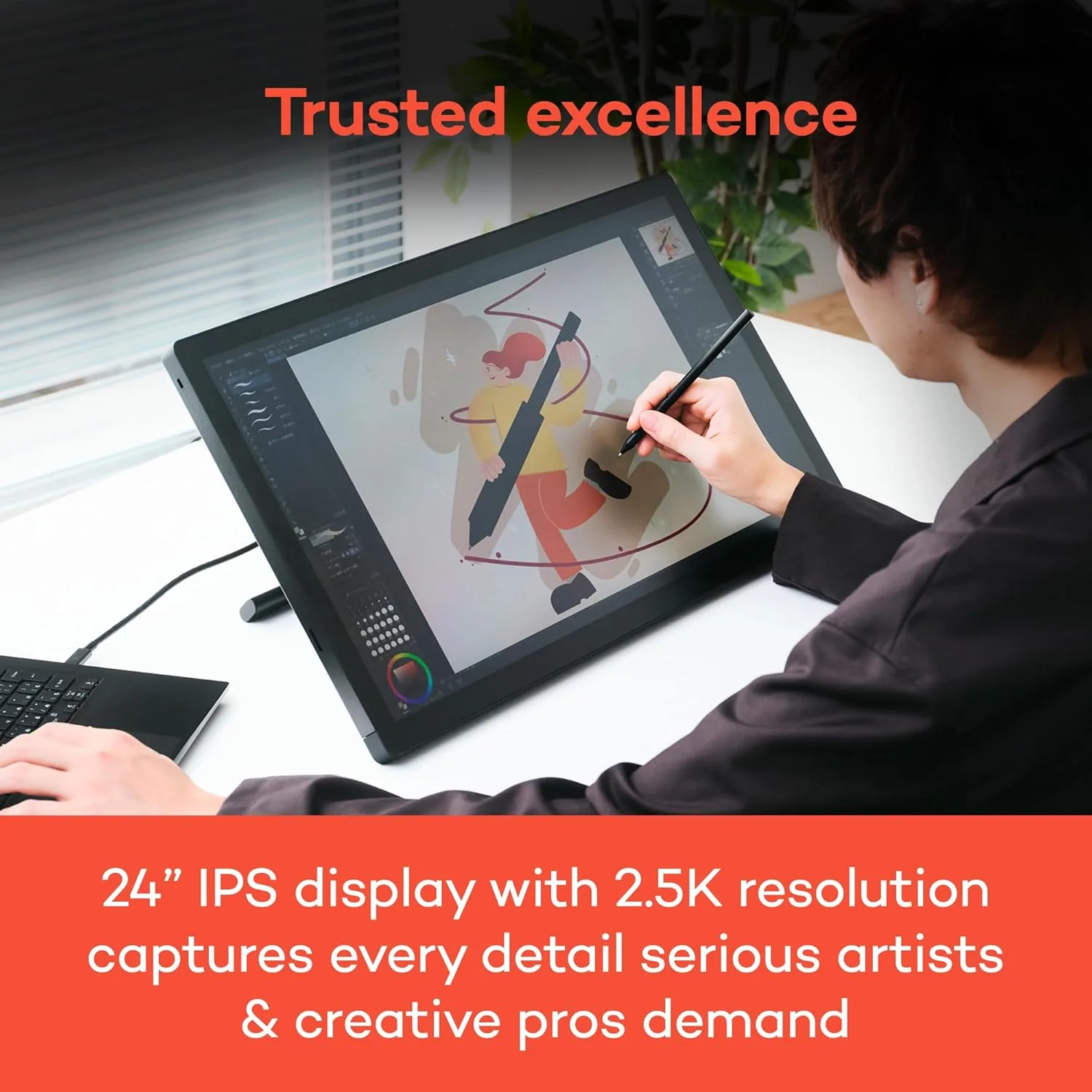 Wacom Cintiq 24, Drawing Tablet with QHD Screen & Pro Pen 3