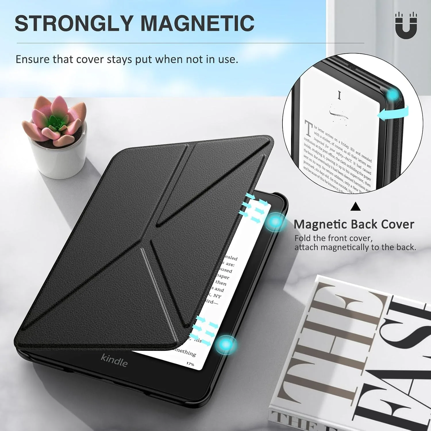MoKo Case for 7" Kindle Paperwhite 12th Generation 2025/2024, Black
