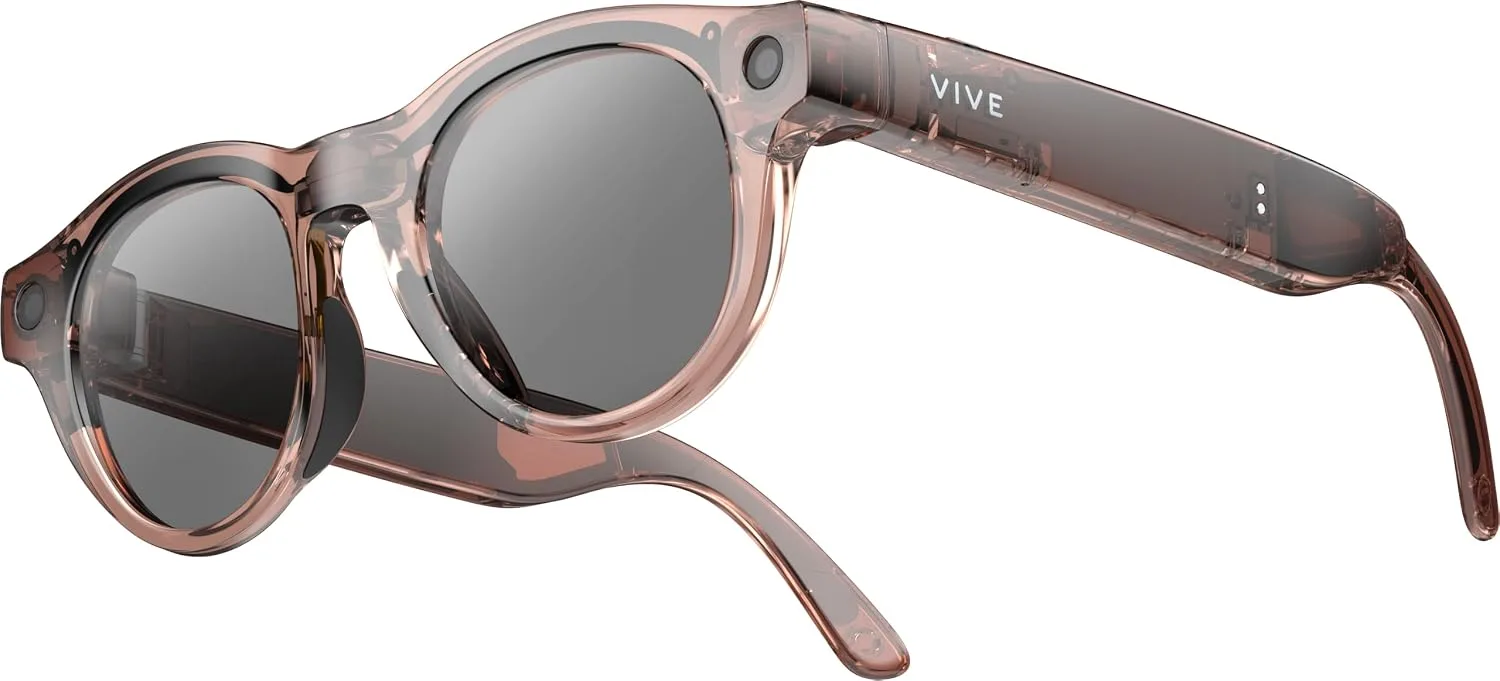 HTC Vive Eagle AI Glasses – Pantos Sunglasses, Clear Brown