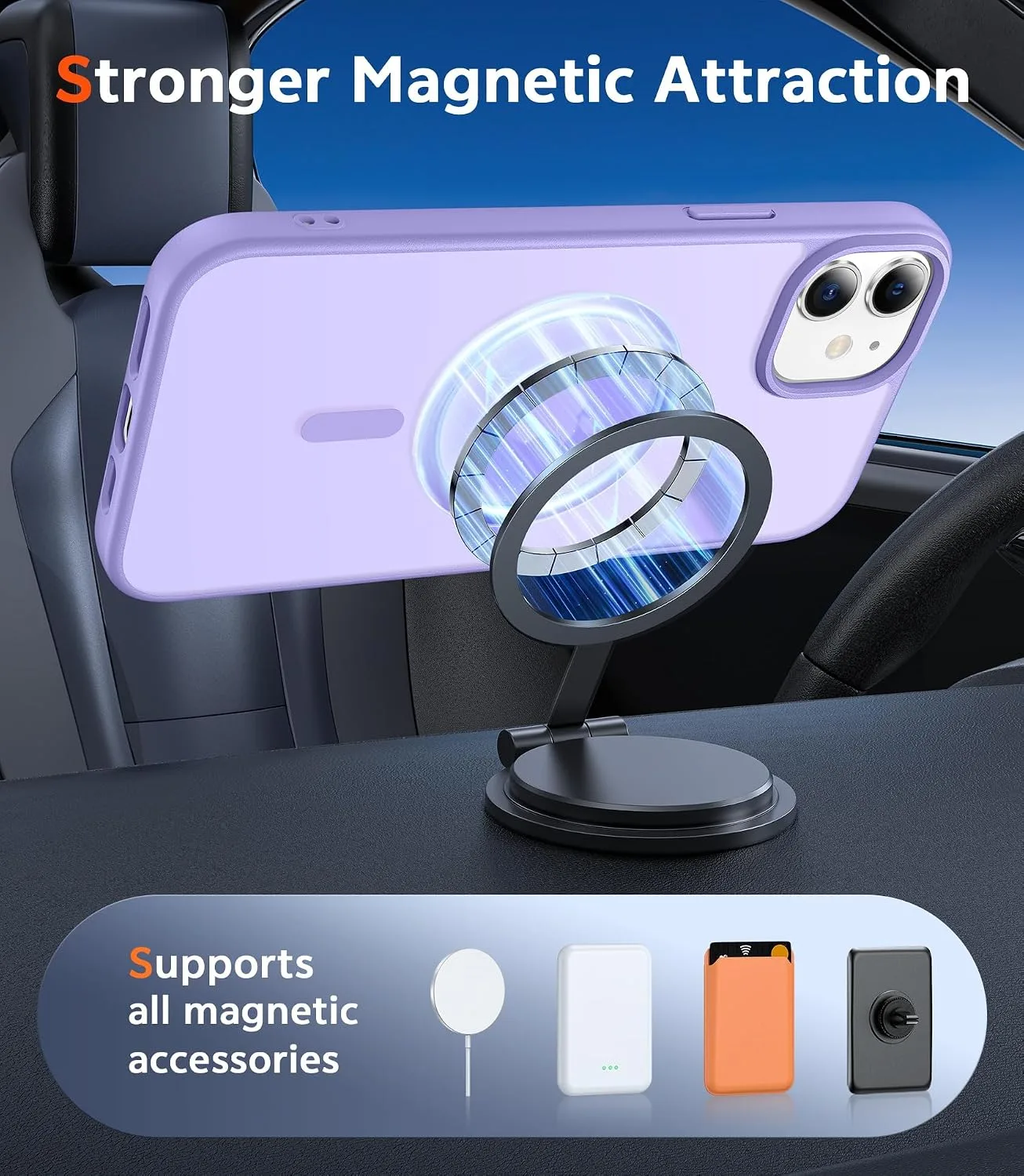 FNTCASE for iPhone 12 Case Matte iPhone 12 Pro Case Compatible with Magsafe