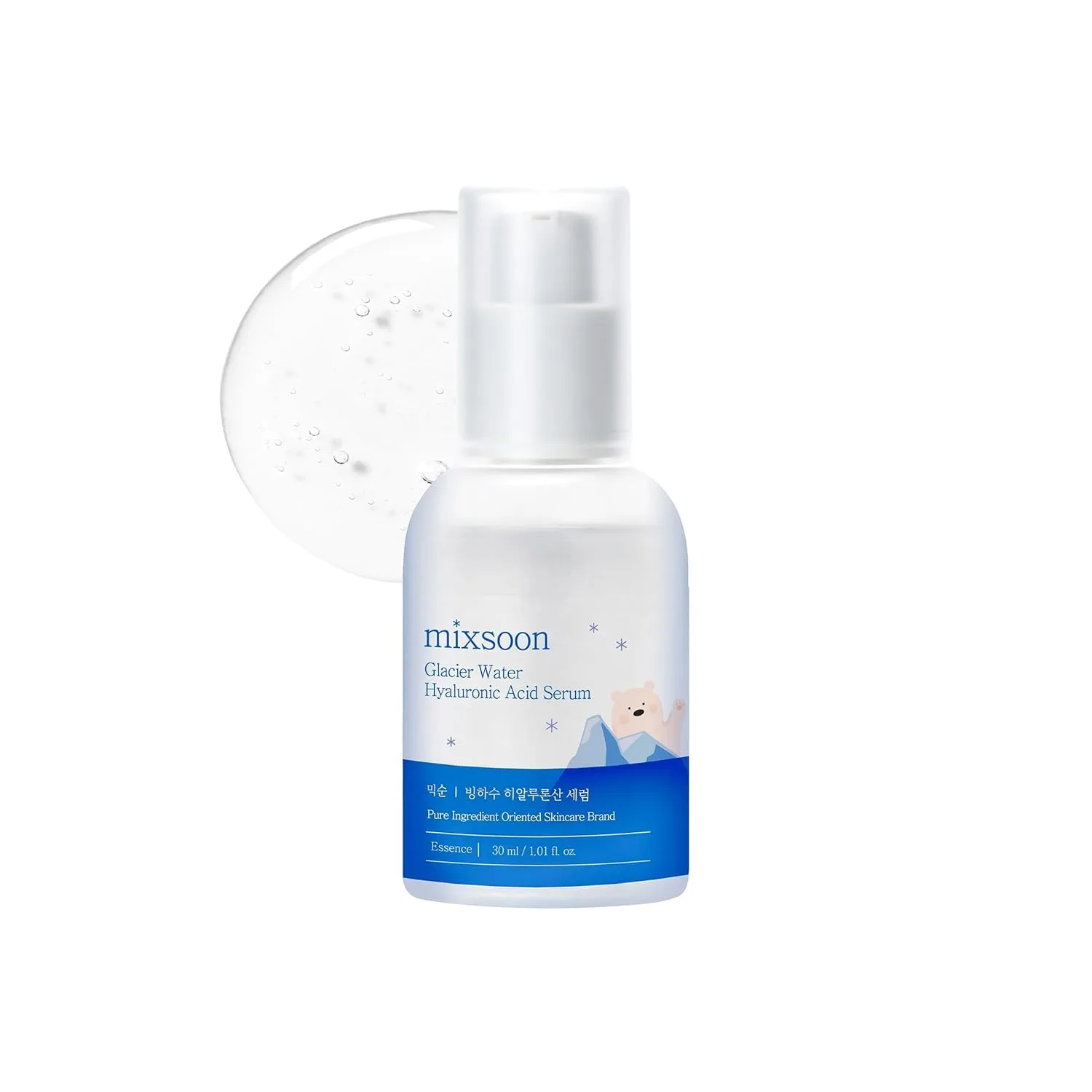 Glacier Water Hyaluronic Acid Serum - Multi-Molecular HA for Dry Skin, 1.01fl oz
