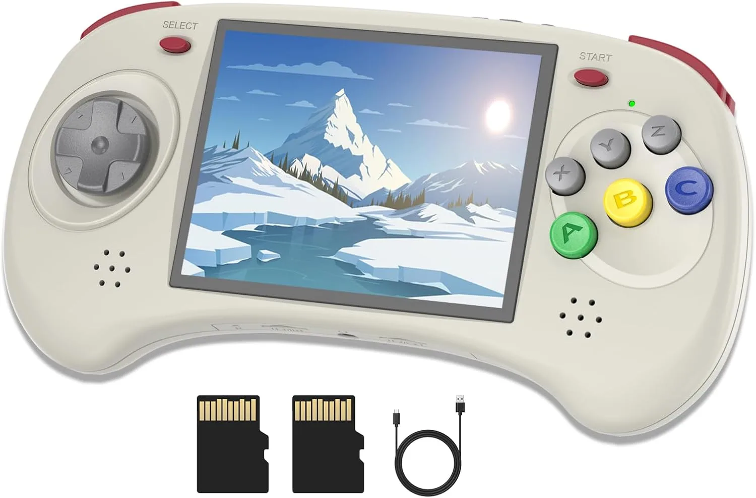 Dosnura RG ARC-D Retro Handheld Game Console 4 in IPS Screen Linux and Android 11 System RK3566 CPU 64Bit Video Game Player Built in 3500 mAh Battery Compatible with Bluetooth 4.2 and 5G WiFi(Gray)