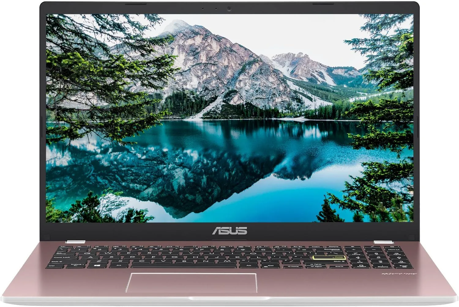 ASUS Lightweight 15.5" Full HD Laptop, Windows 11 Home OS, Intel Celeron Processor Up to 2.76GHz, 4GB LPDDR4, 128GB SSD, Backlit Keyboard, Rose Pink (Renewed)