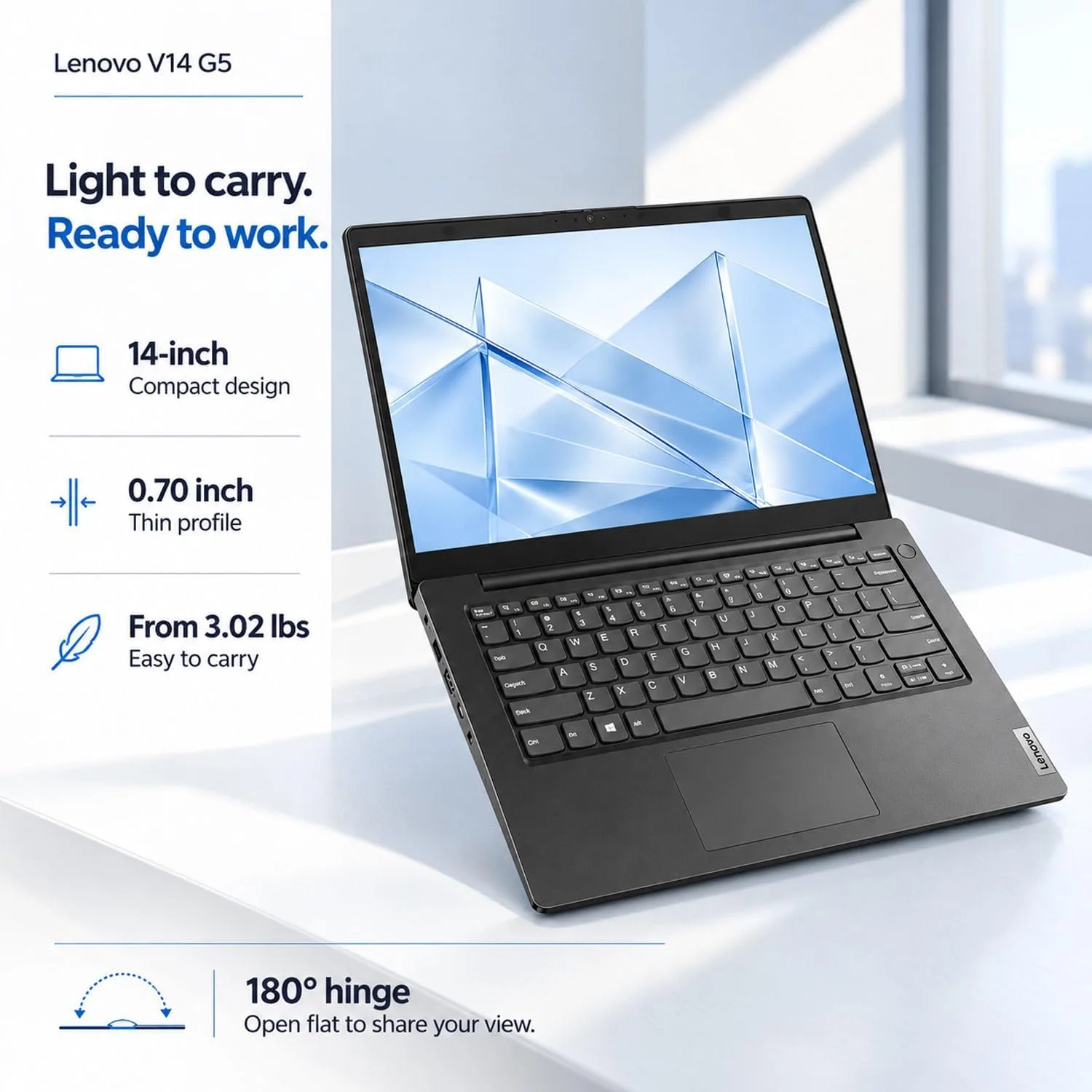 Lenovo 2026 New V-Series Business and Student Laptop, Intel Core 7 240H(Outperforms Intel Core i9-11900H), 15.6" FHD Display, 64GB DDR5 Ram, 2TB PCIe, Wi-Fi 6, Long Battery Life, Windows 11 Pro