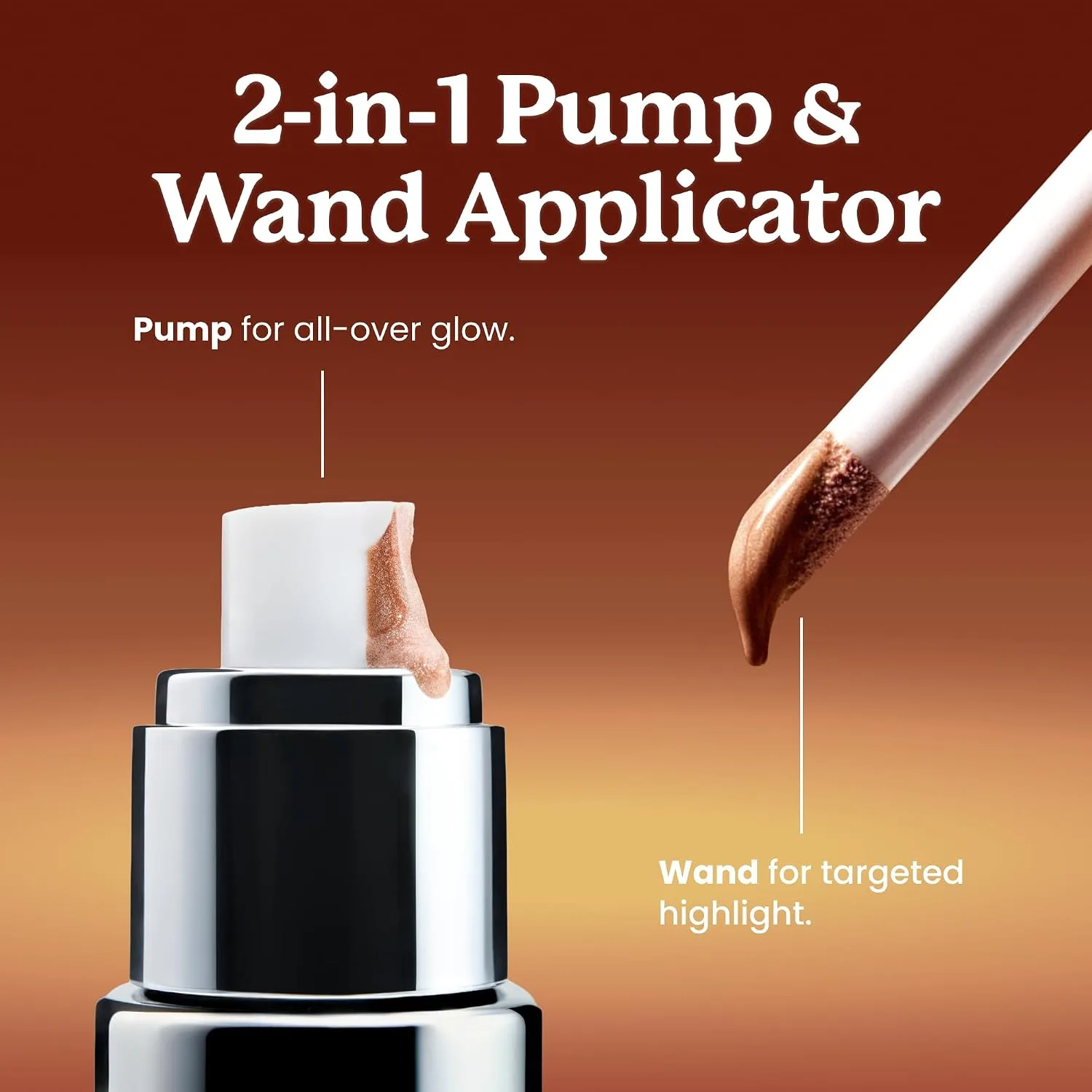 Sacheu Liquid Glow STAY-N Highlighter, Illuminator & Bronzer, Sun Daze