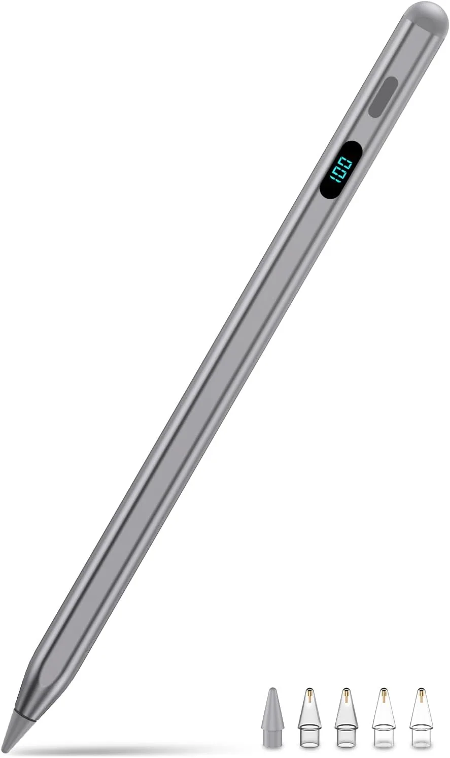 Stylus Pencil for iPad 2026-2018,Magnetic&Palm Rejection&Fast Charge-Gray