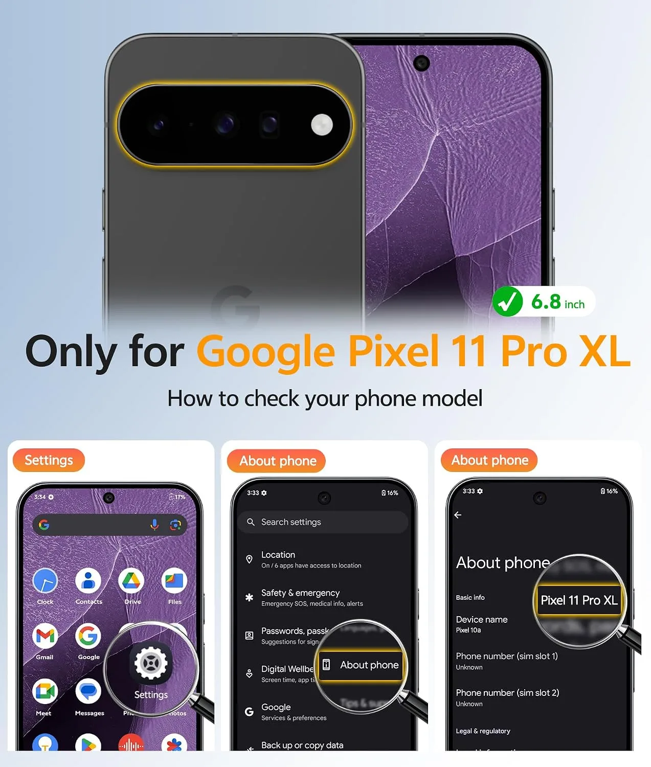 FNTCASE for Google Pixel 11 Pro XL Case, Fit for Magsafe, Screen Protector