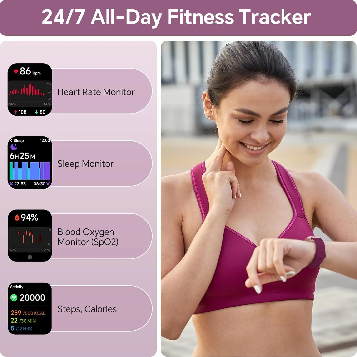 Smart Watches for Women, 1.85" HD Smart Watch Compatible iPhone/Samsung/Android (Answer/Make Call), Fitness Watch with Heart Rate/Sleep/SpO2 Monitor, SmartWatch 3ATM Waterproof 120+ Sport Modes Alexa