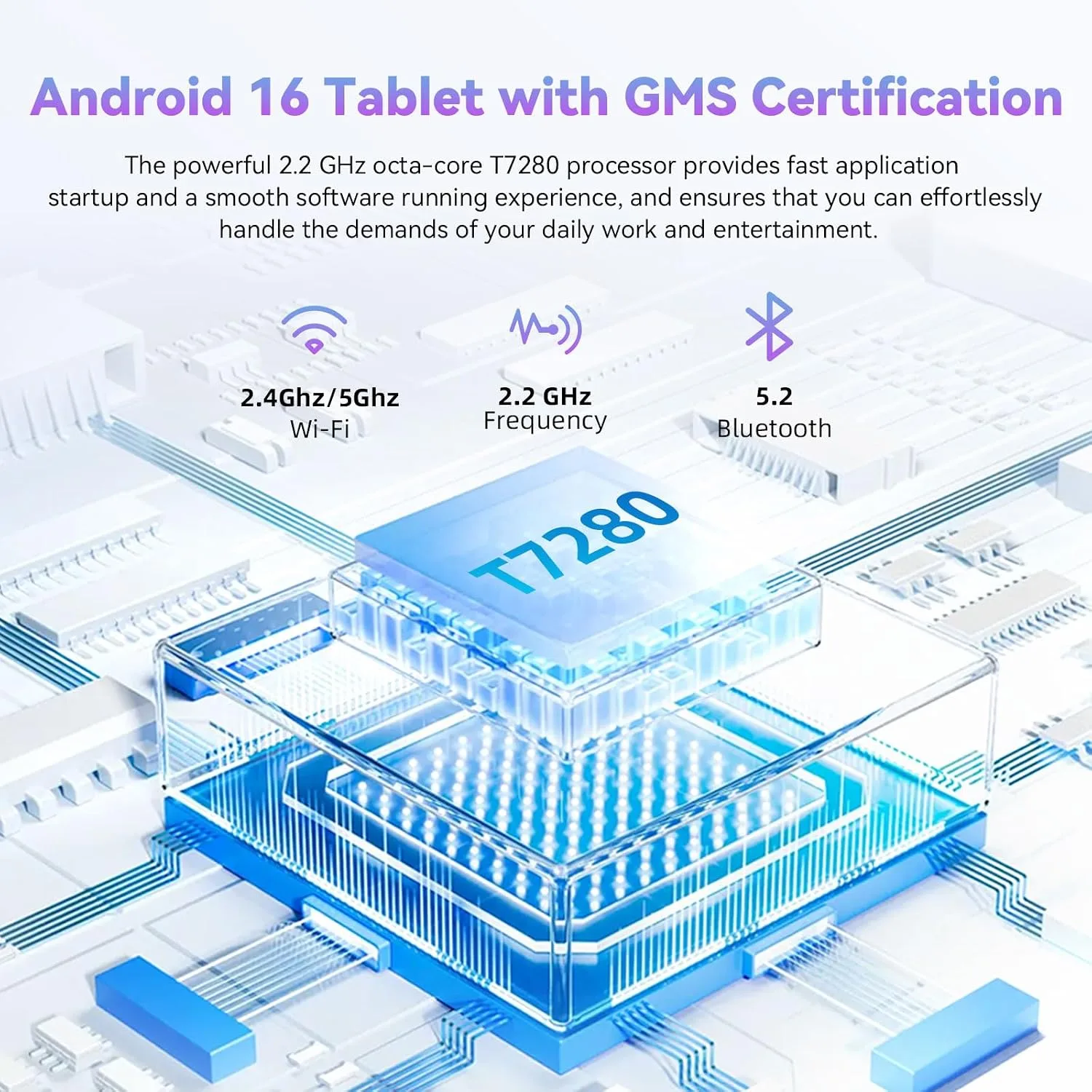HUIHUANG Tablet 10 Inch Android 16 Tablet, 32GB RAM 128GB ROM