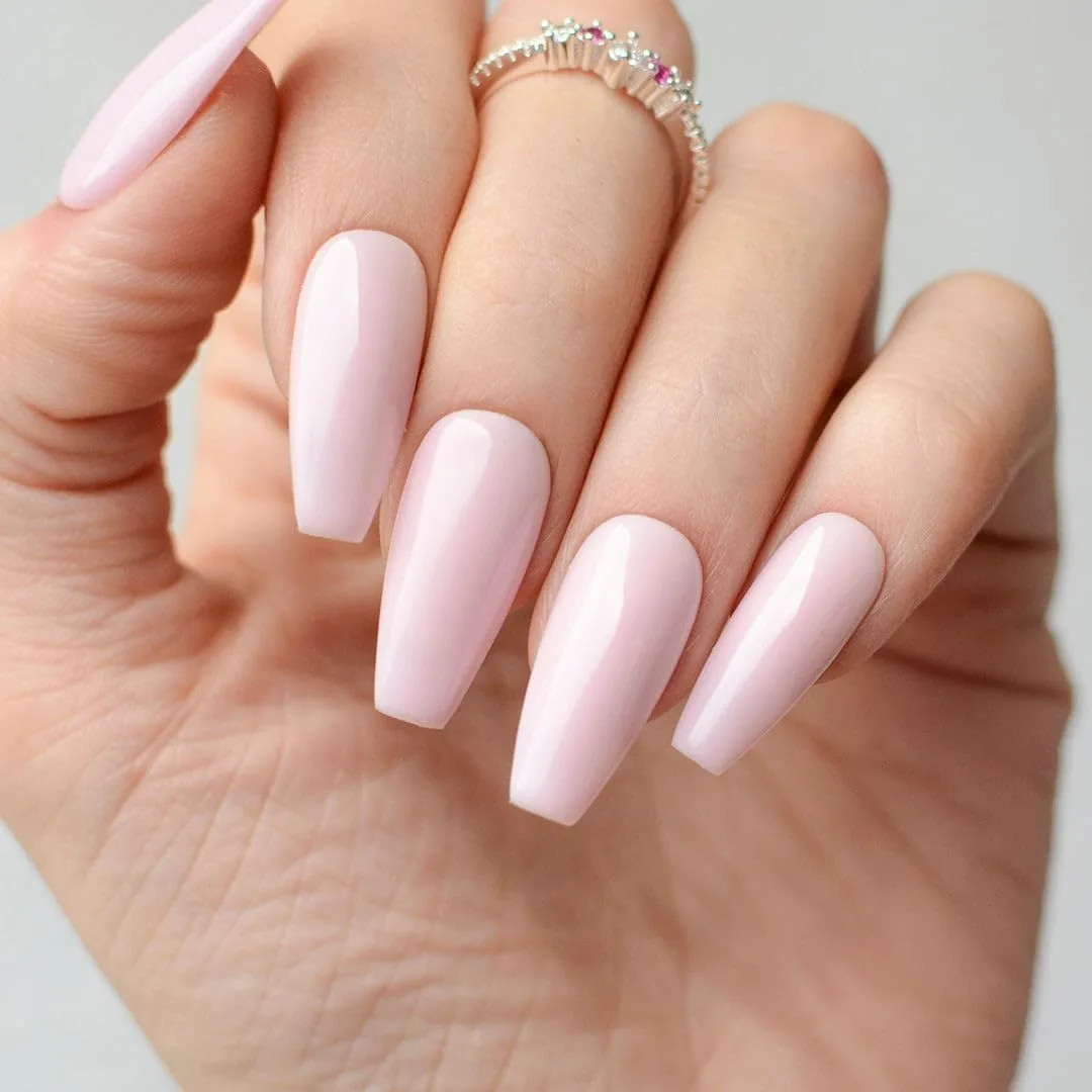 PINK MASK Gel Color Classic Base Coat 15mL-Lady in Pink, Soak-Off Professional UV/LED, Builder Base No-Wipe Formula, Long Lasting, Base Coat Nail Strengthener
