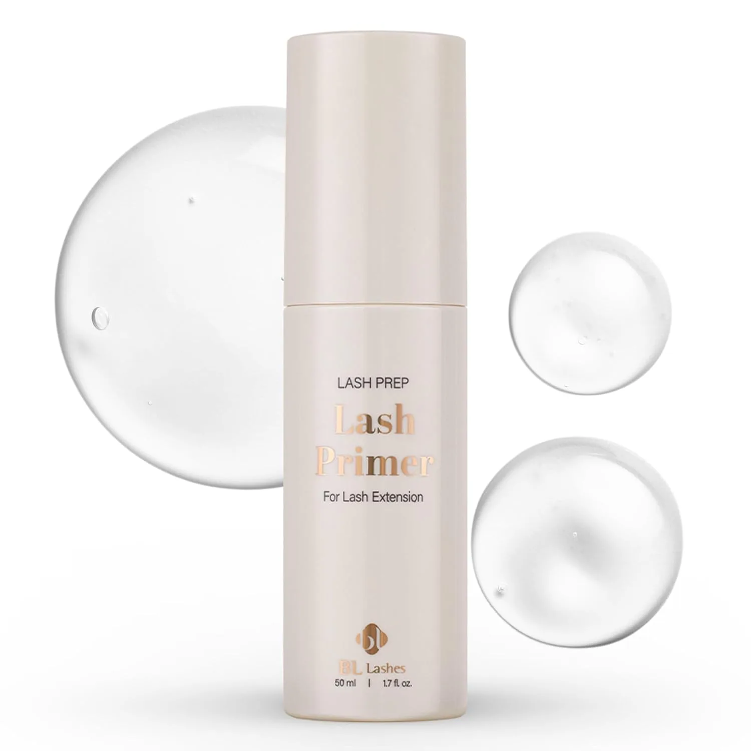 BL Lashes Primer for Lash Extensions | Oil-Free, Strong Bonding Power Retention, Speeds Up Application Time, Professional Use & Gentle on Sensitive Skin (50ml, 1.69 fl.oz)