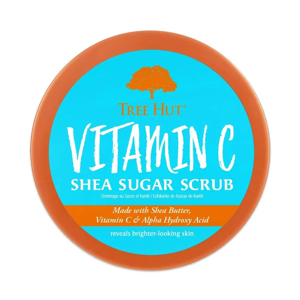 Tree Hut Vitamin C Body Scrub, Exfoliating Sugar Scrub, Vegan, 18 Oz